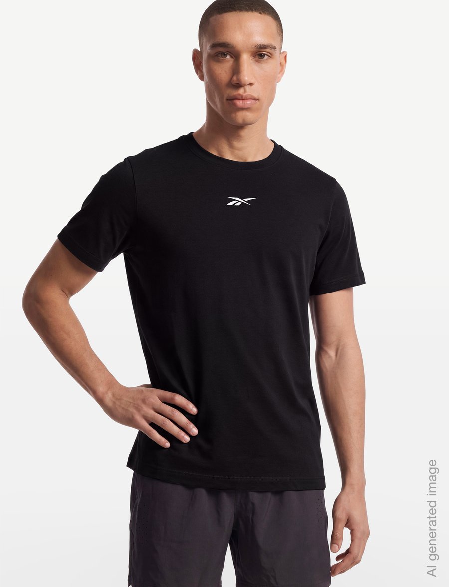Reebok Performance - ATHLETE T-SHIRT - t-shirts - black - 3