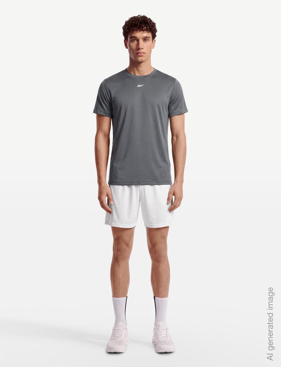 Reebok Performance - ID TRAIN SS TECH TEE - oberteile & t-shirts - grey 5 - 0