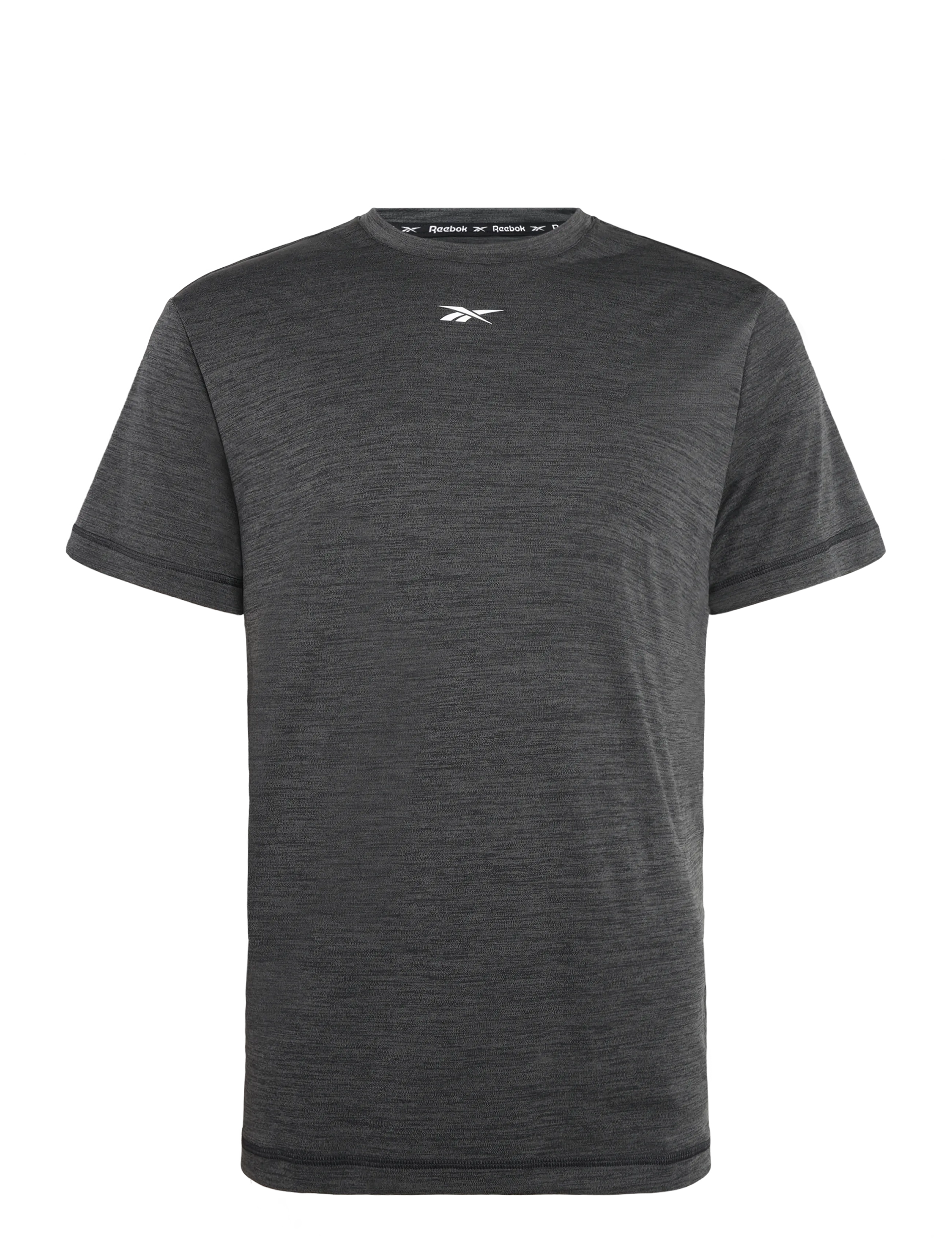 Reebok Performance ID TRAIN MELANGE TECH TEE - Alussärgid - BLACK MELANGE / grey