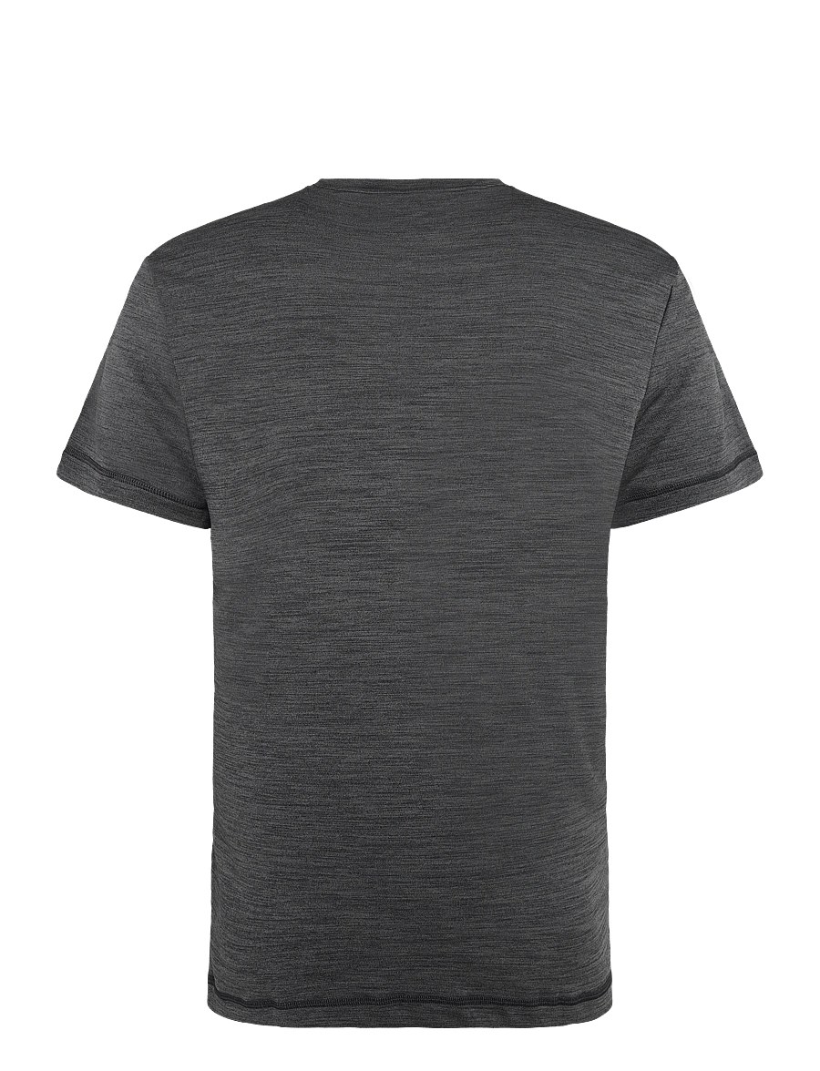Reebok Performance - ID TRAIN MELANGE TECH TEE - alussärgid ja t-särgid - black melange - 1