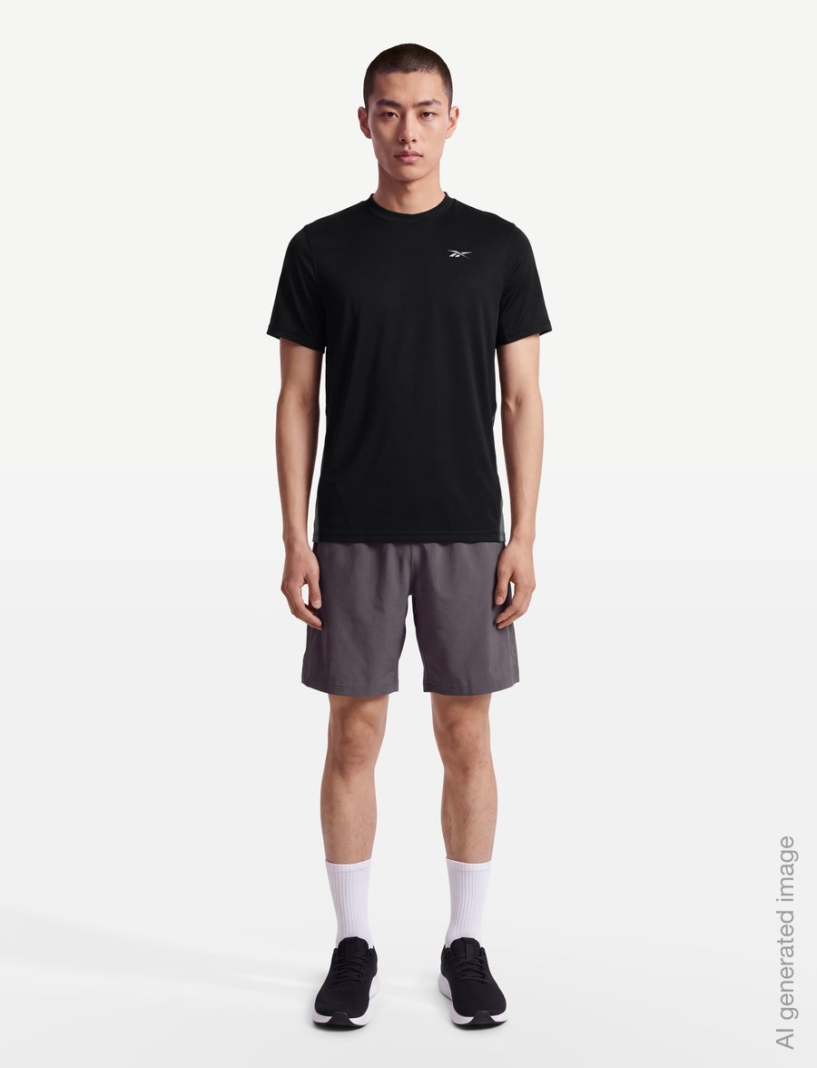 Reebok Performance - ID SHORT SLEEVE VECTOR T-SHIRT - t-shirts - black/grey 4 - 0