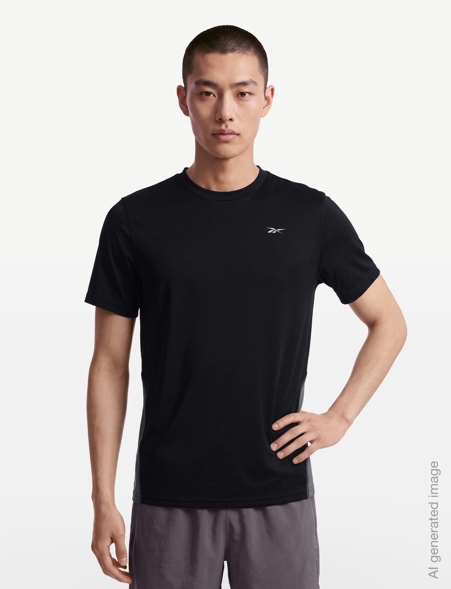 Reebok Performance - ID SHORT SLEEVE VECTOR T-SHIRT - t-shirts - black/grey 4 - 3