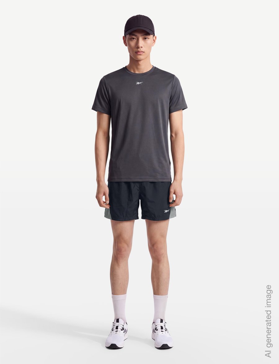 Reebok Performance - ID RUN 5" SHORTS - trainingsshorts - black/grey 4 - 0
