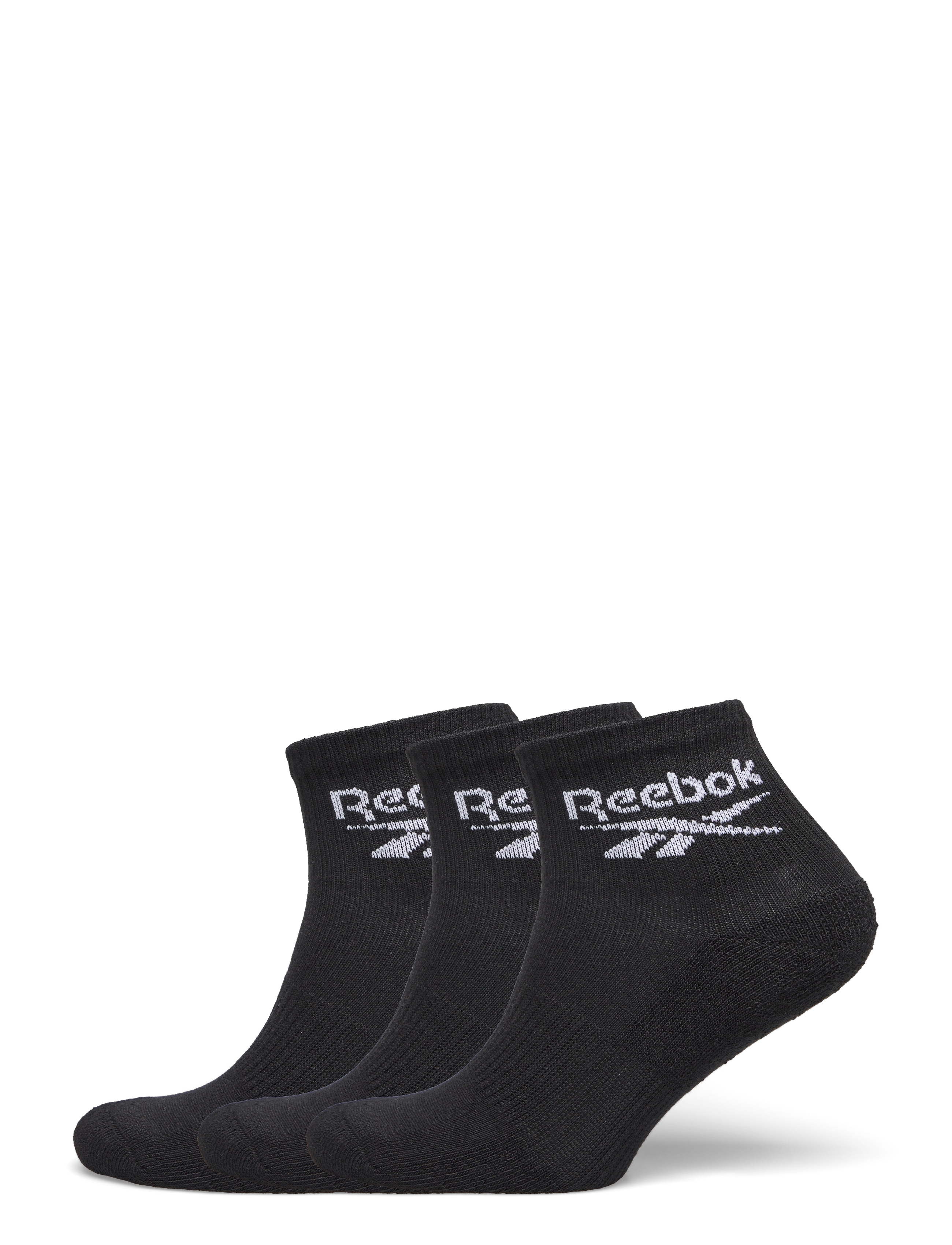 Reebok Performance Sock Ankle with half terry - Reebok Performance - BLACK / black