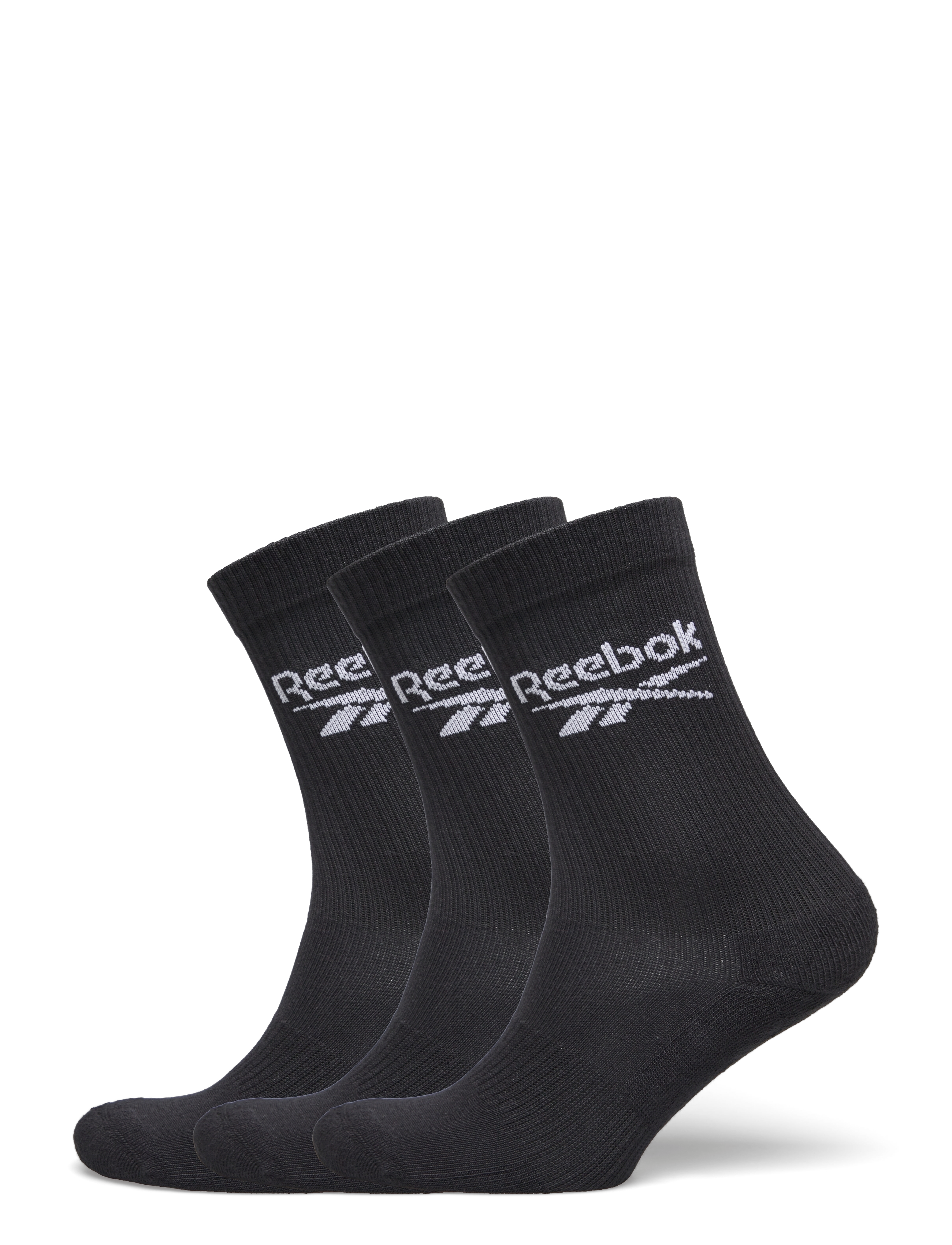 Reebok Performance Sock Crew with half terry - Reebok Performance - BLACK / black