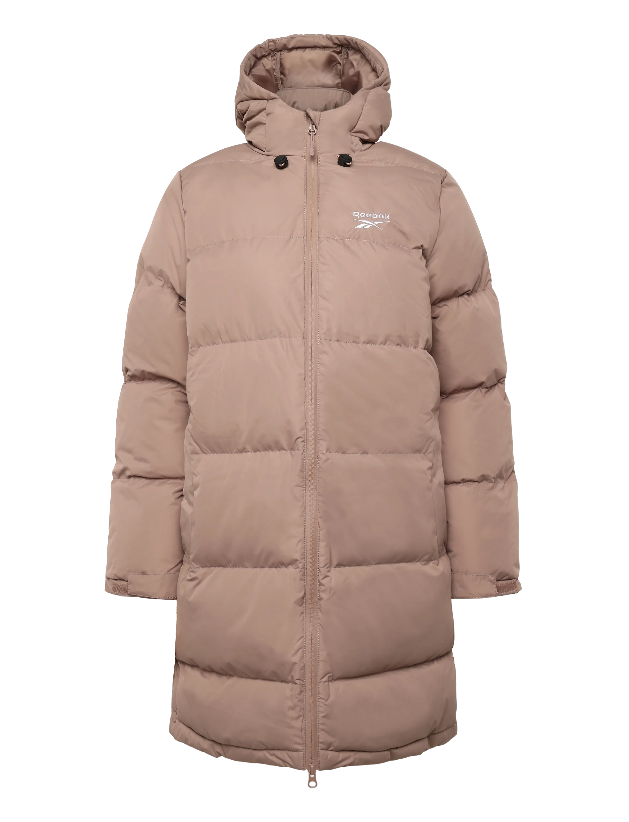 Reebok Performance Rayna Long Line Puffer Jacket - Tøj - LIGHT COCOA / brown