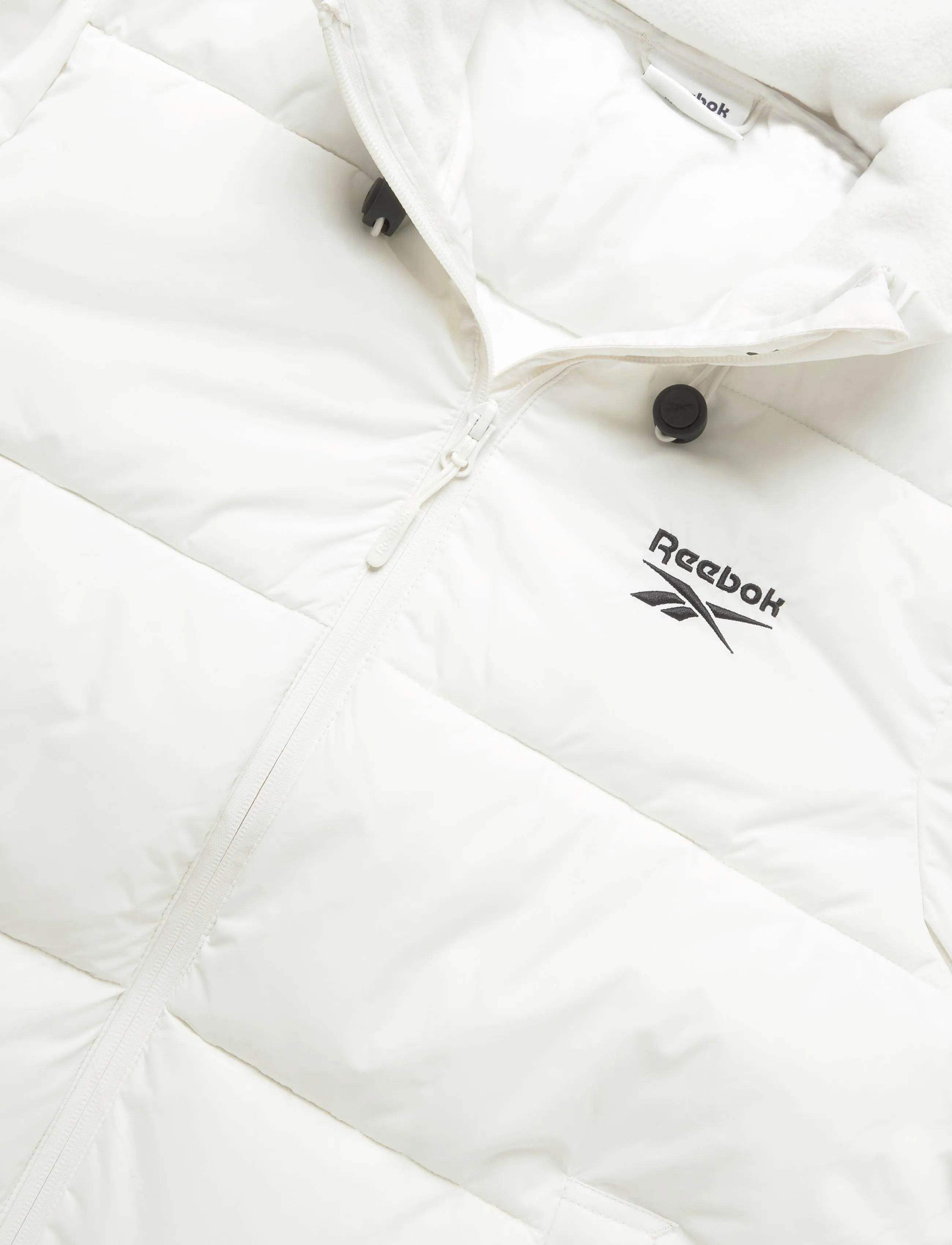 Reebok Performance - Rayna Hooded Puffer Jacket - down- & padded jackets - chalk - 3