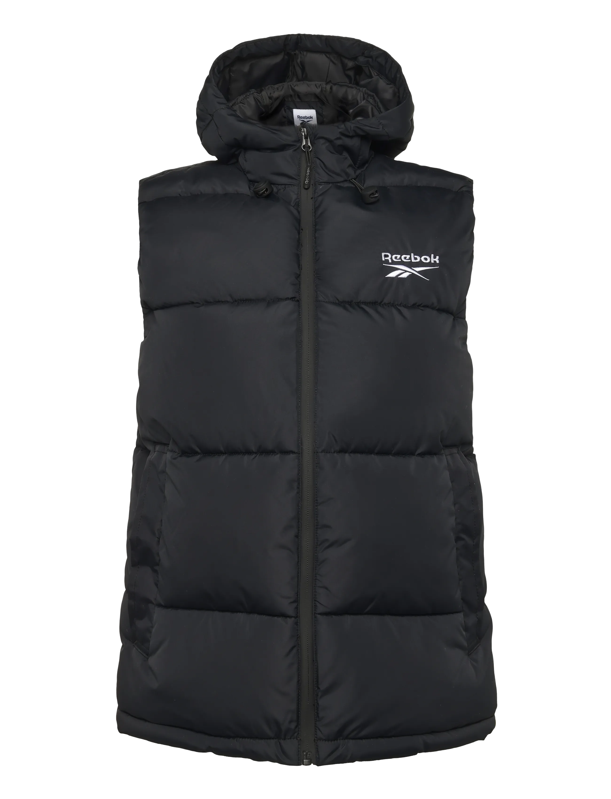 Reebok Performance Rayna Hooded Puffer Gilet - Tøj - BLACK / black