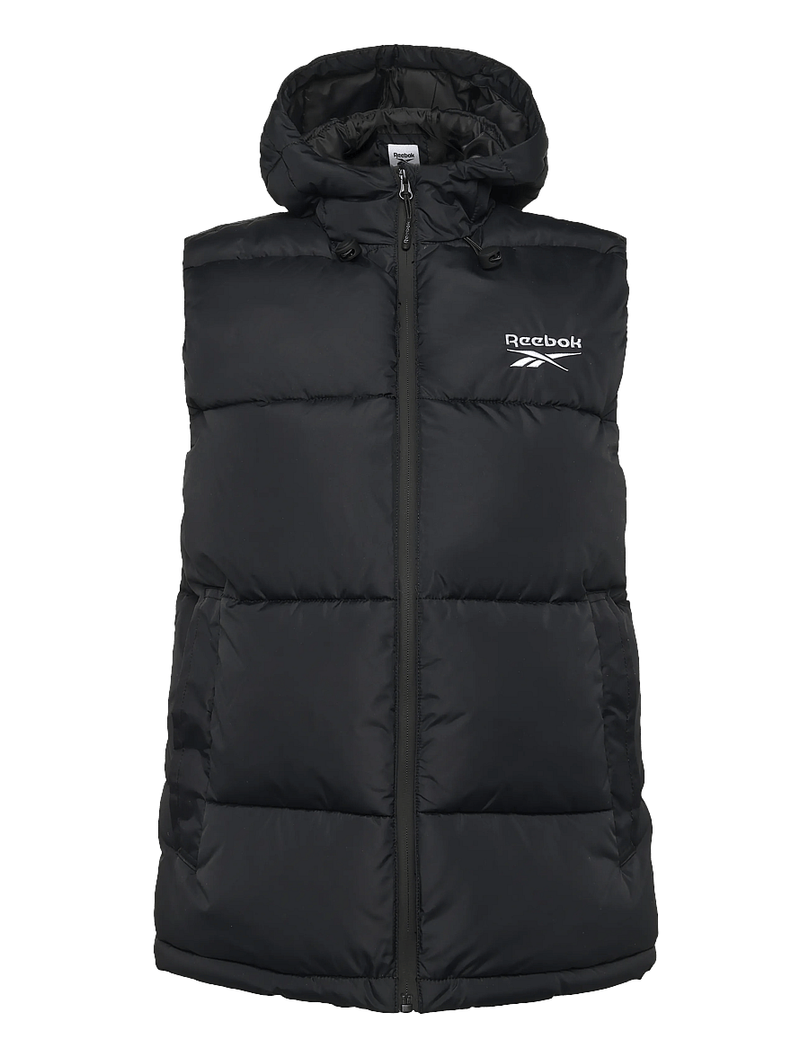 Reebok Performance - Rayna Hooded Puffer Gilet - overtøj - black - 0