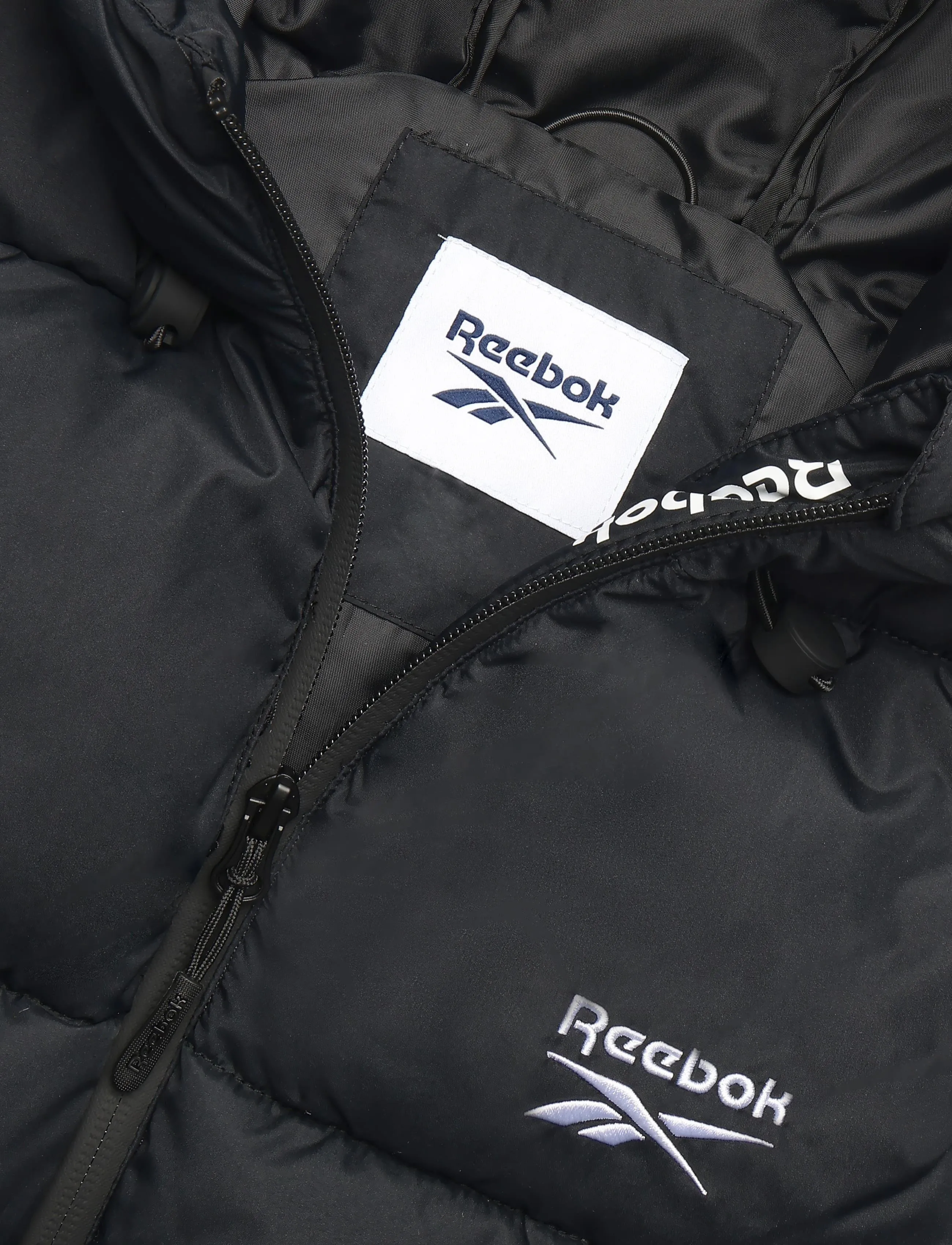 Reebok Performance - Rayna Hooded Puffer Gilet - overtøj - black - 2