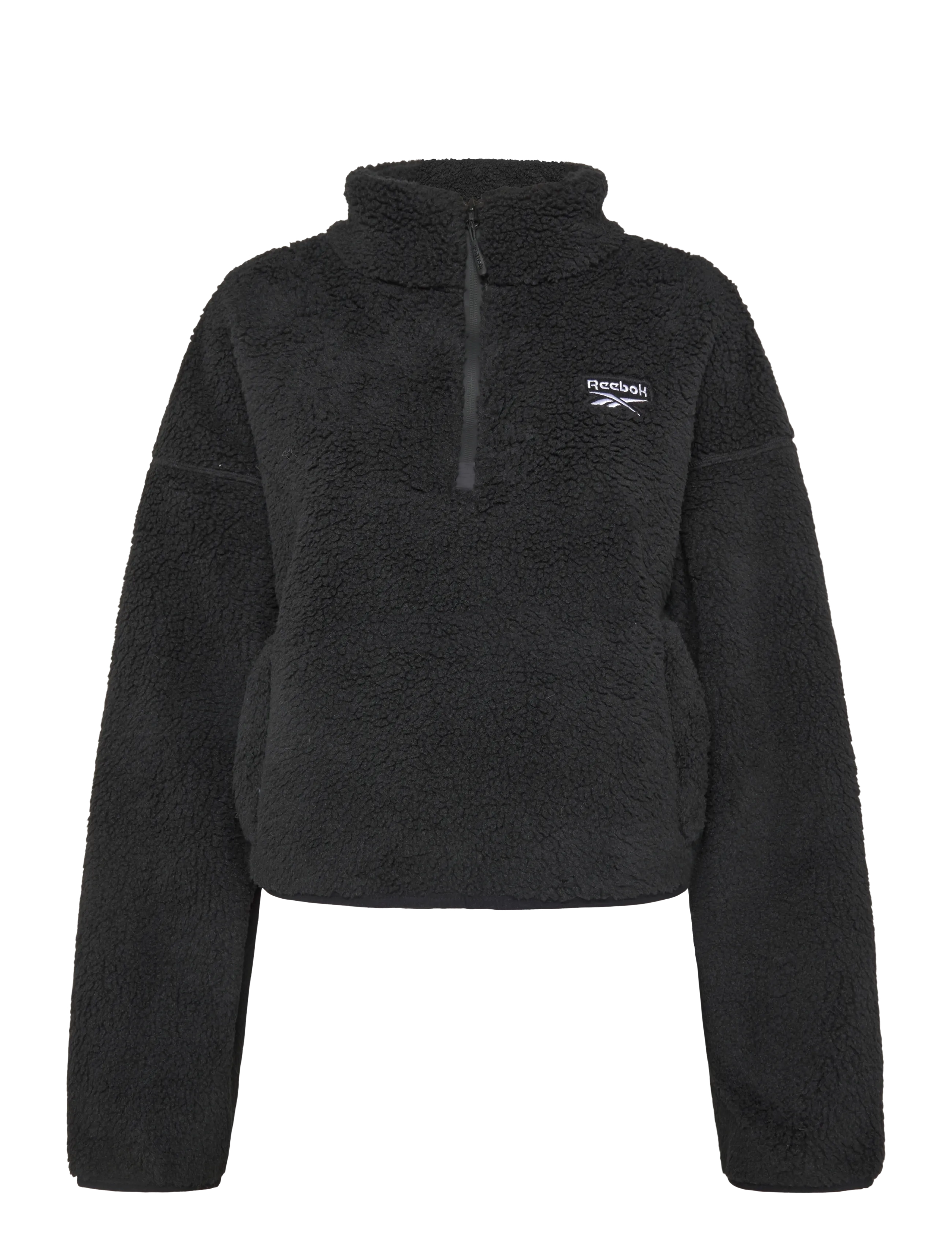 Reebok Performance Mia Sherpa Fleece - Fleece & mellanlager - BLACK / black