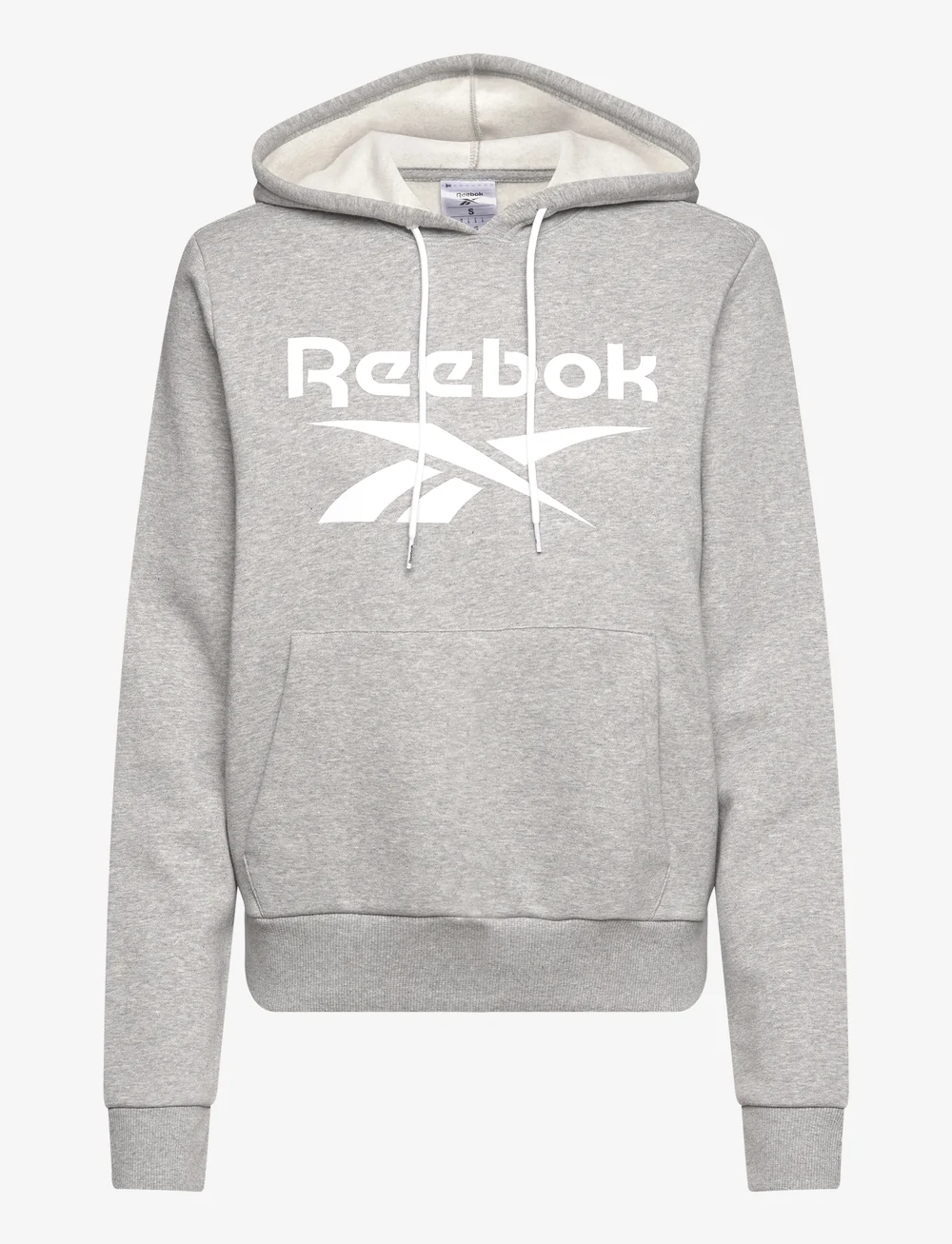 Reebok Performance - REEBOK IDENTITY BIG LOGO FLEECE HOO - huvtröjor - m grey heather - 1