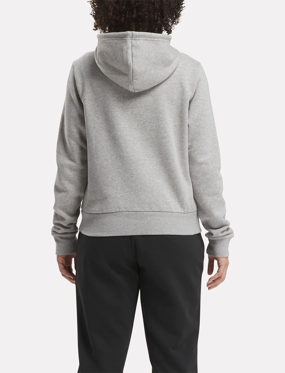 Reebok Performance - REEBOK IDENTITY BIG LOGO FLEECE HOO - huvtröjor - m grey heather - 4