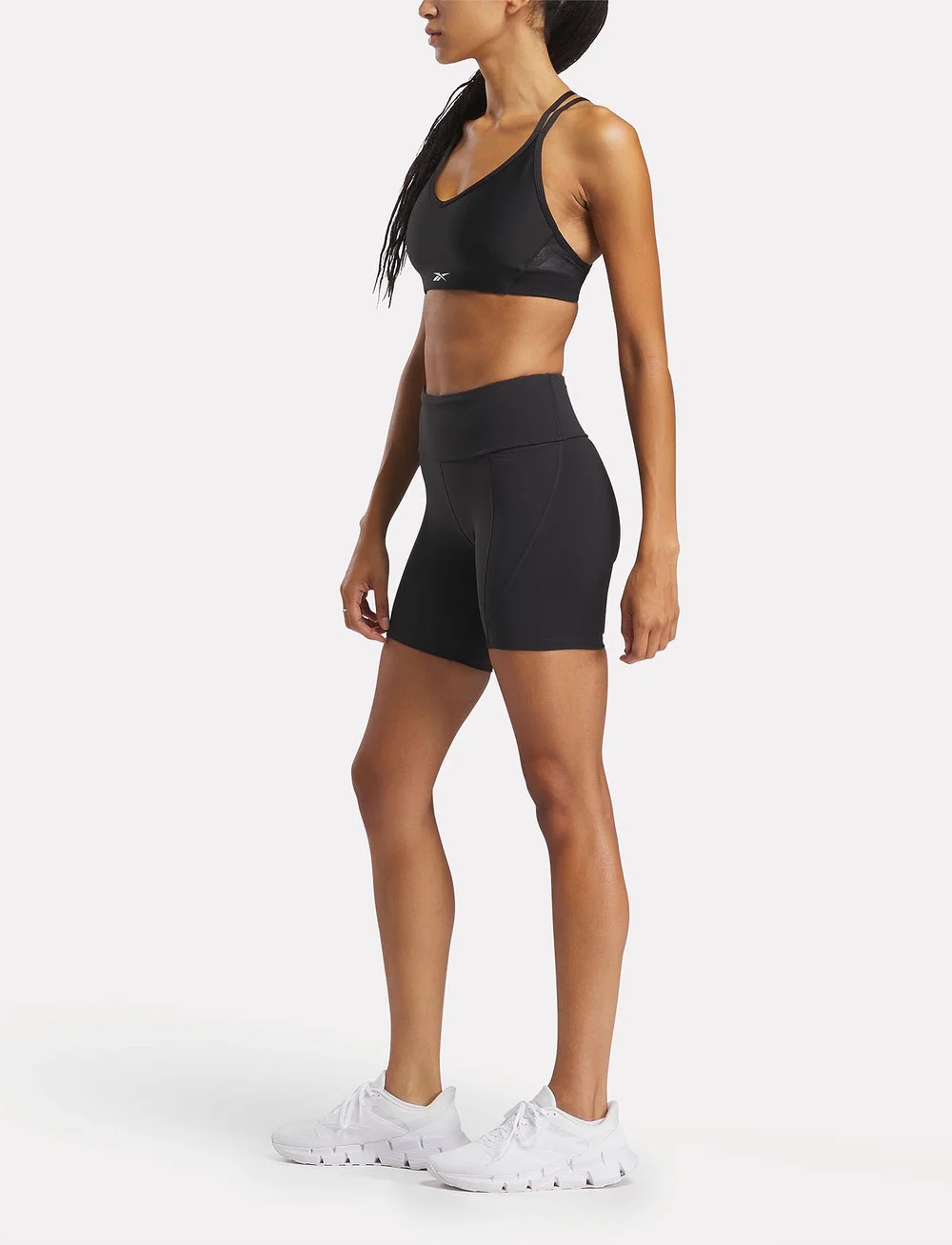 Reebok Performance - LUX HIGH RISE BIKE SHORT - træningstights - black - 3