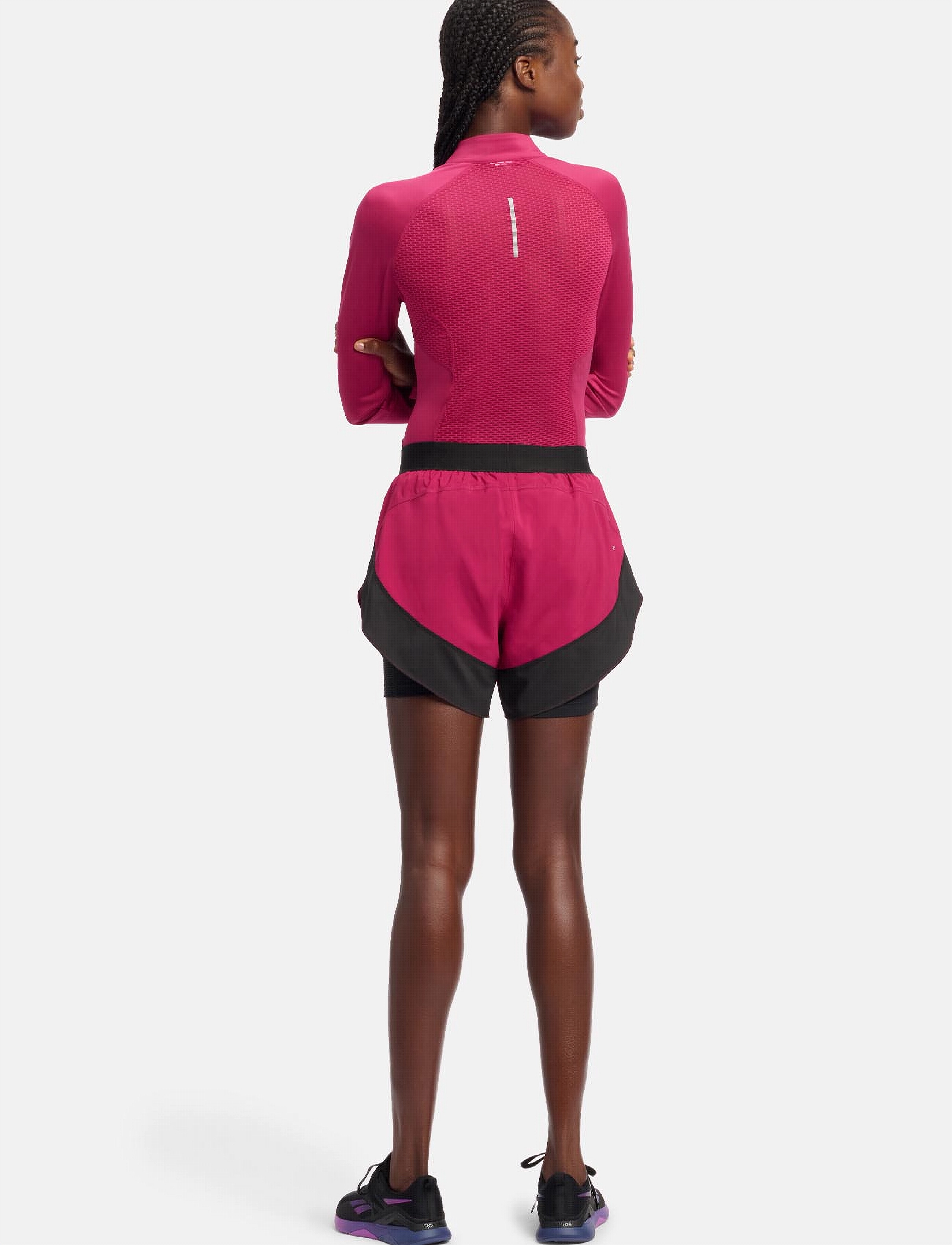 Reebok Performance - RUNNING 2 IN 1 SHORT - very berry - 4