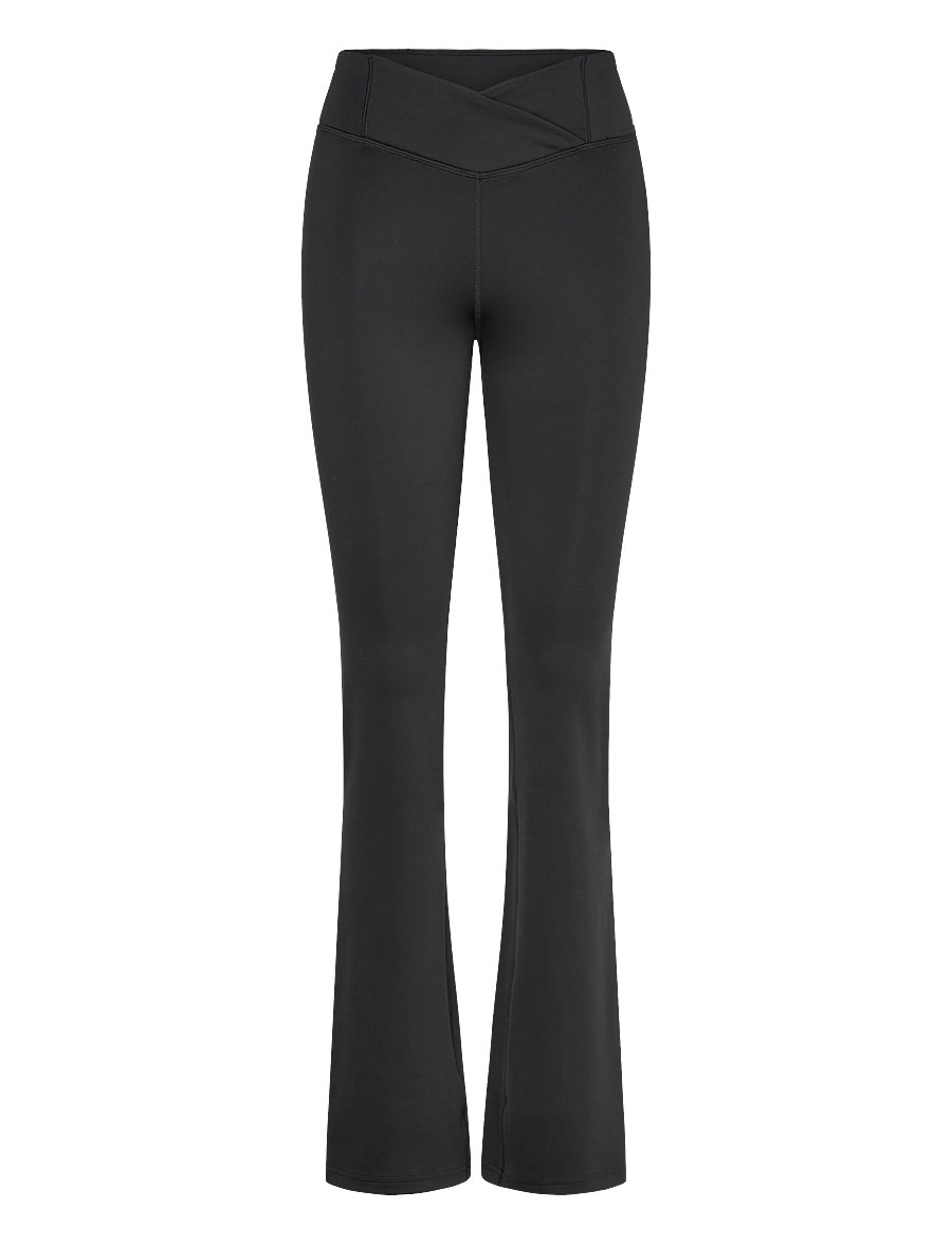 Reebok Performance - CORE HIGH RISE BOOTCUT PANT - volle länge - black - 0