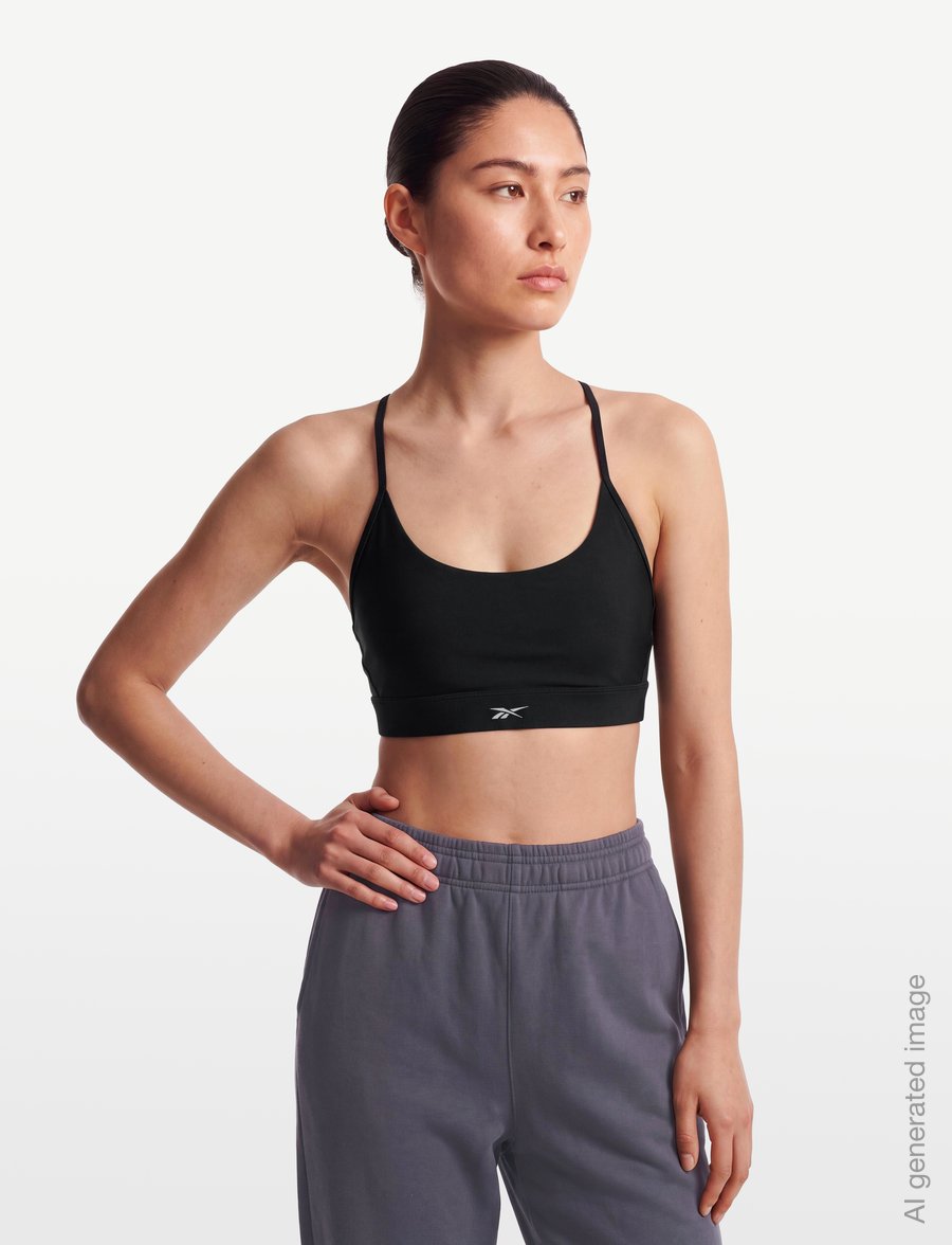 Reebok Performance - LUX STRAPPY SPORTS BRA - sport-bhs - black - 3