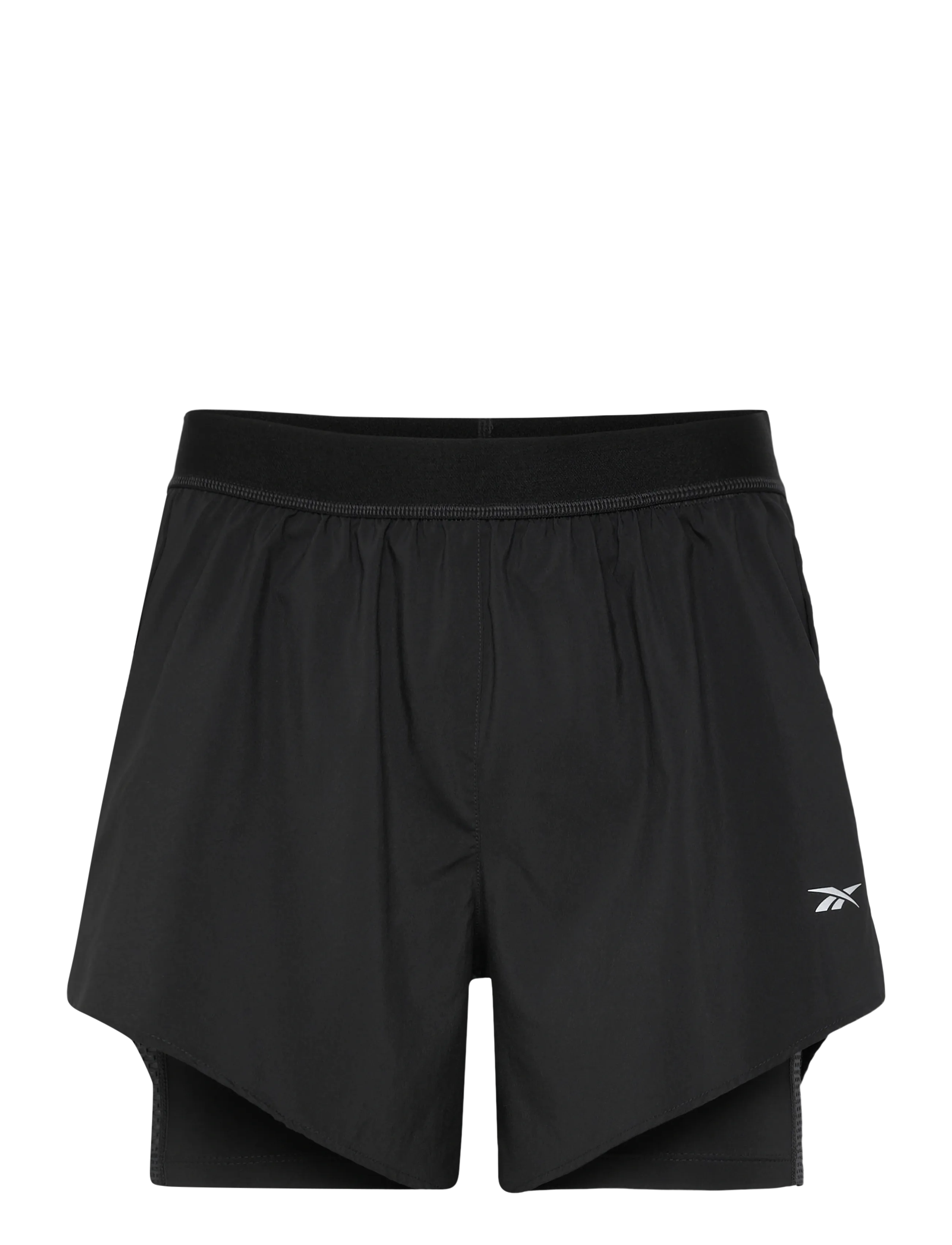 Reebok Performance Running 2 In 1 Short, XS, Black, Sport Shorts > Sport Training Shorts, Dame