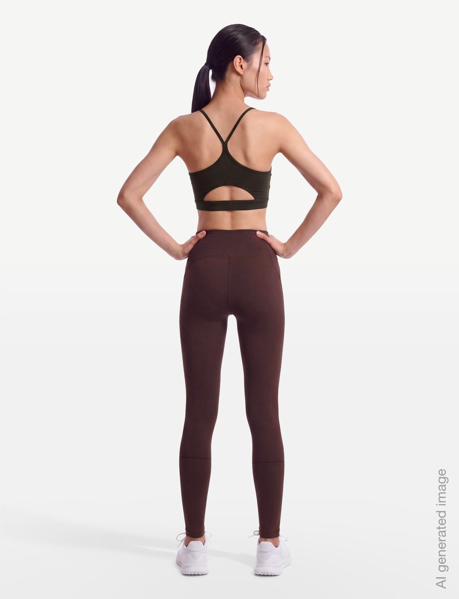 Reebok Performance - KENDAL CORE STRAPPY BRA - sport bh:ar - espresso - 4