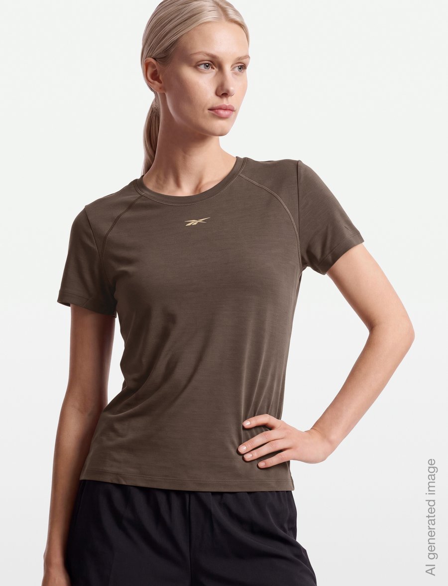 Reebok Performance - ID TRAIN TEE - topi un t-krekli - espresso - 3