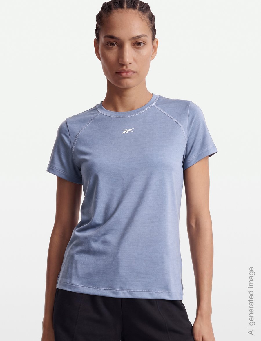Reebok Performance - ID TRAIN TEE - t-shirts - hazy blue - 3