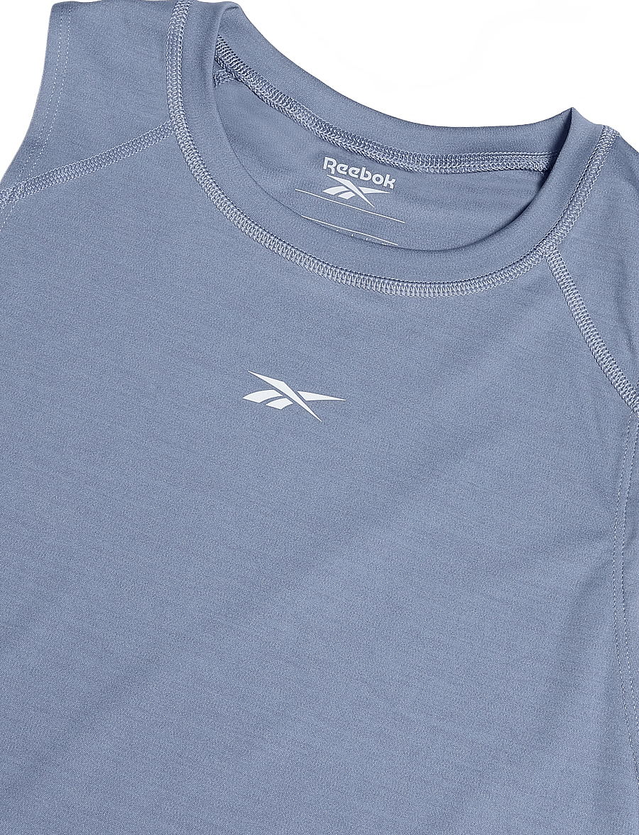 Reebok Performance - ID TRAIN TANK DP - Õlapaeltega pluusid - hazy blue - 2
