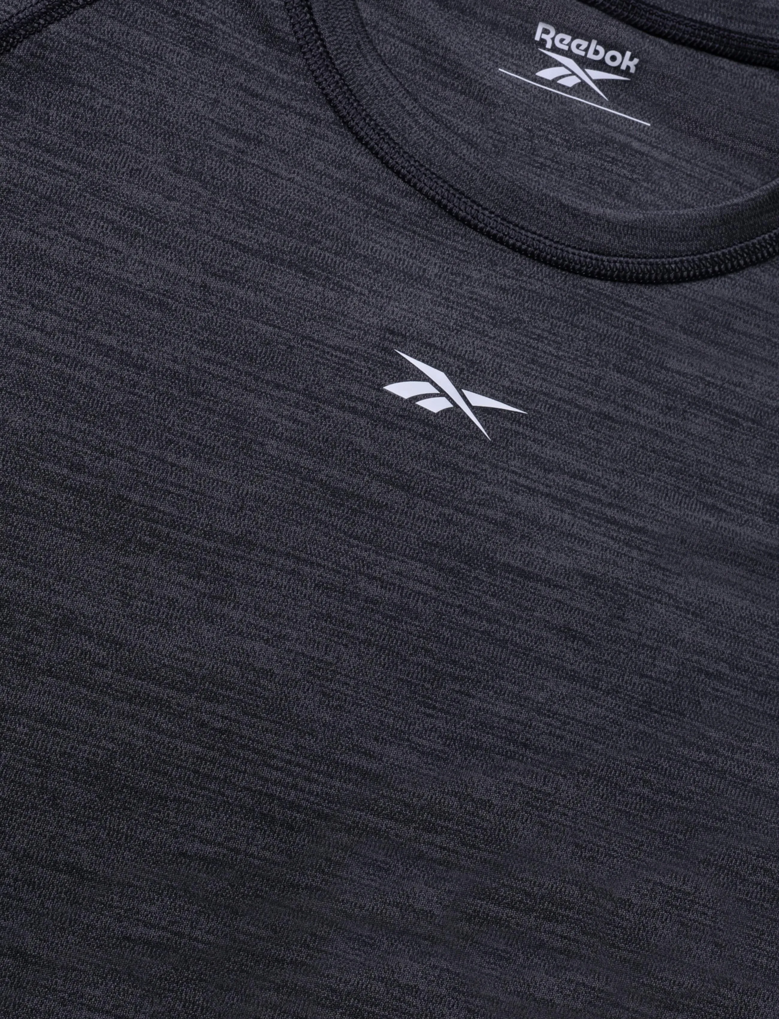 Reebok Performance - ID TRAIN TEE - t-shirts - black melange - 2