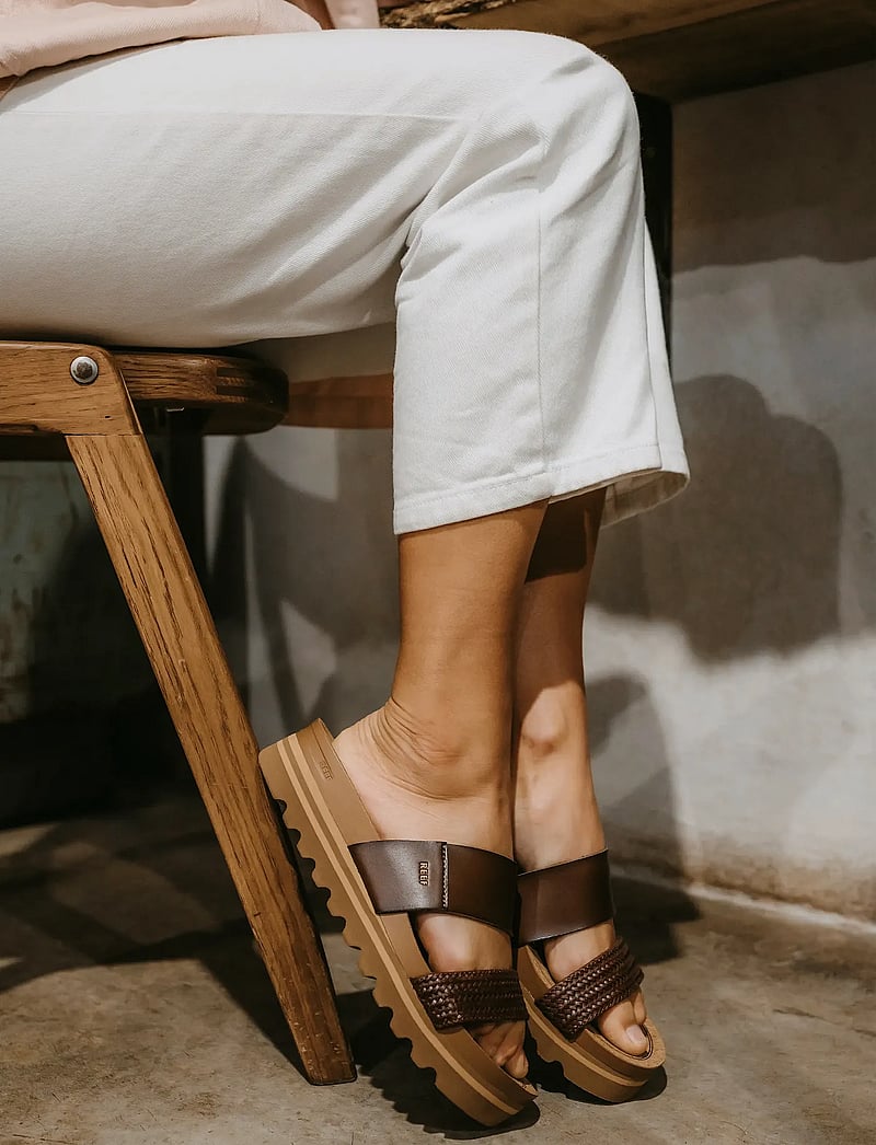 REEF - CUSHION VISTA HI - sandaler & tofflor - chocolate braid - 0