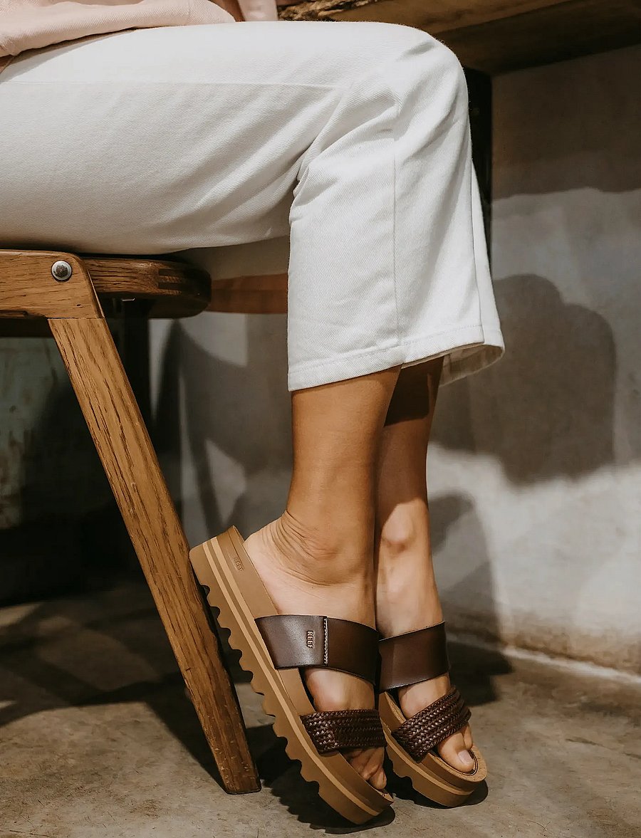 REEF - CUSHION VISTA HI - casual sandaler - chocolate braid - 0