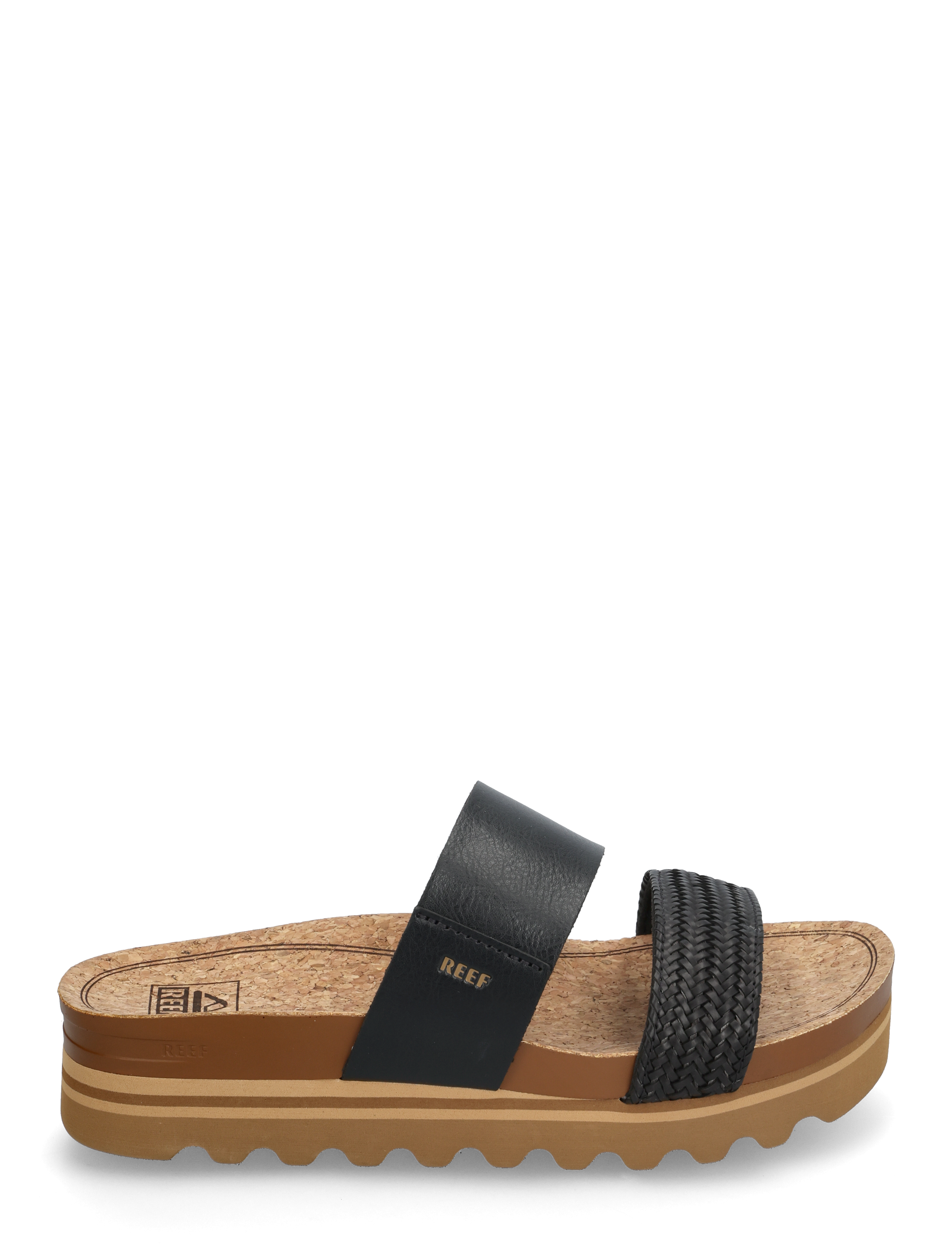 REEF - CUSHION VISTA HI - lässige sandalen - black braid - 2