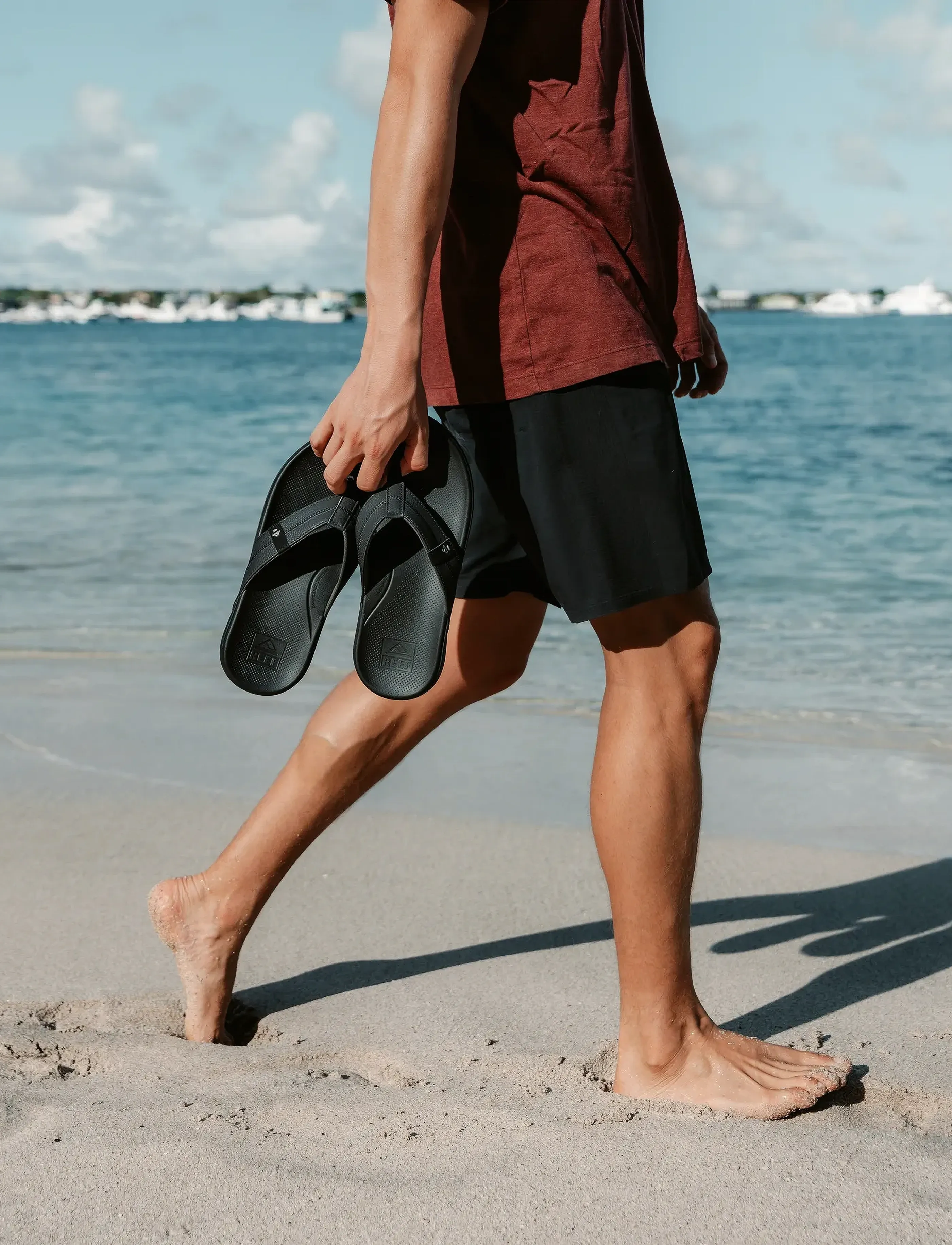 REEF Cushion Phantom 2.0, 45, Black, Sko > Flip Flops, Herre