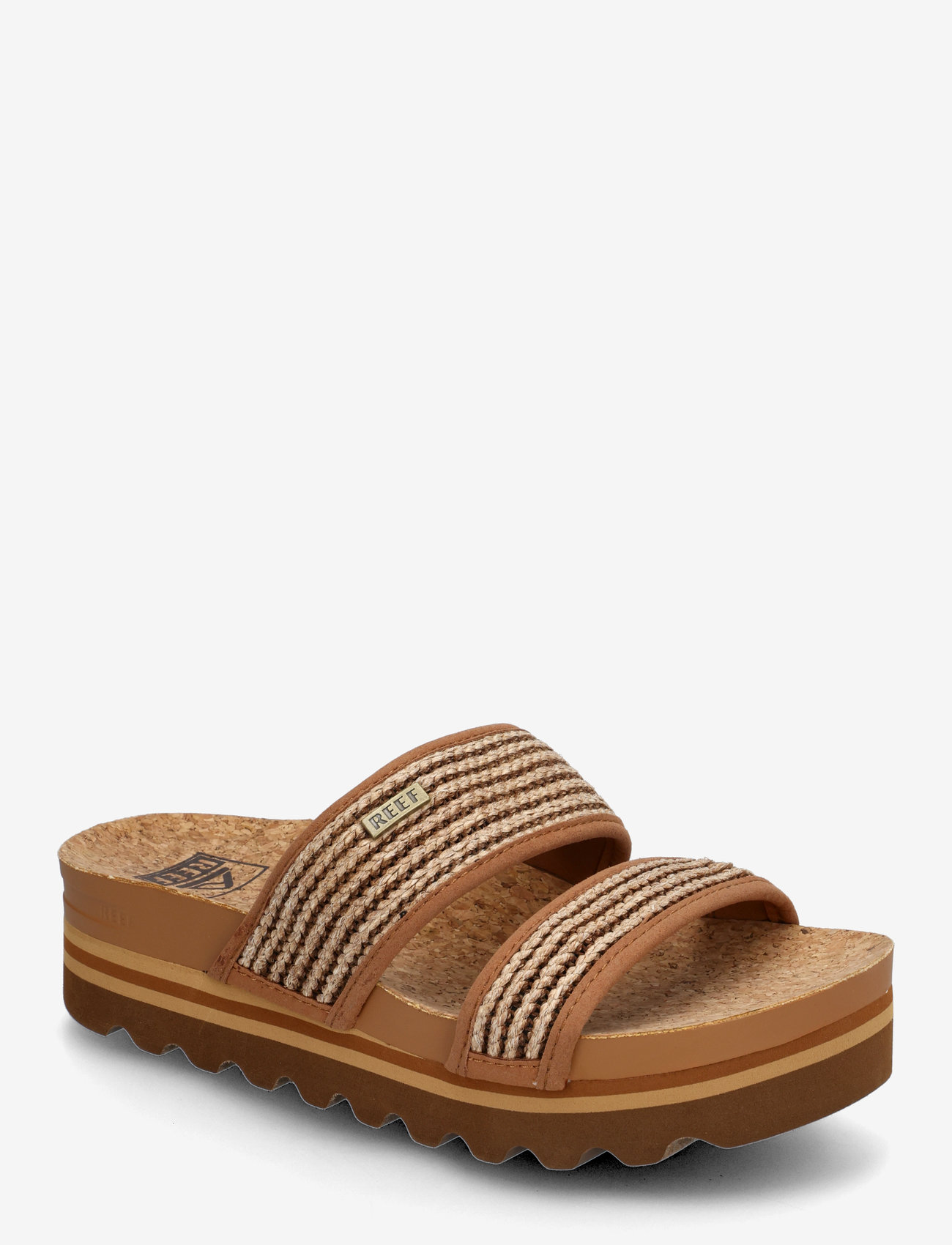 REEF - CUSHION VISTA HI - sandaler & tofflor - chocolate raffia - 0