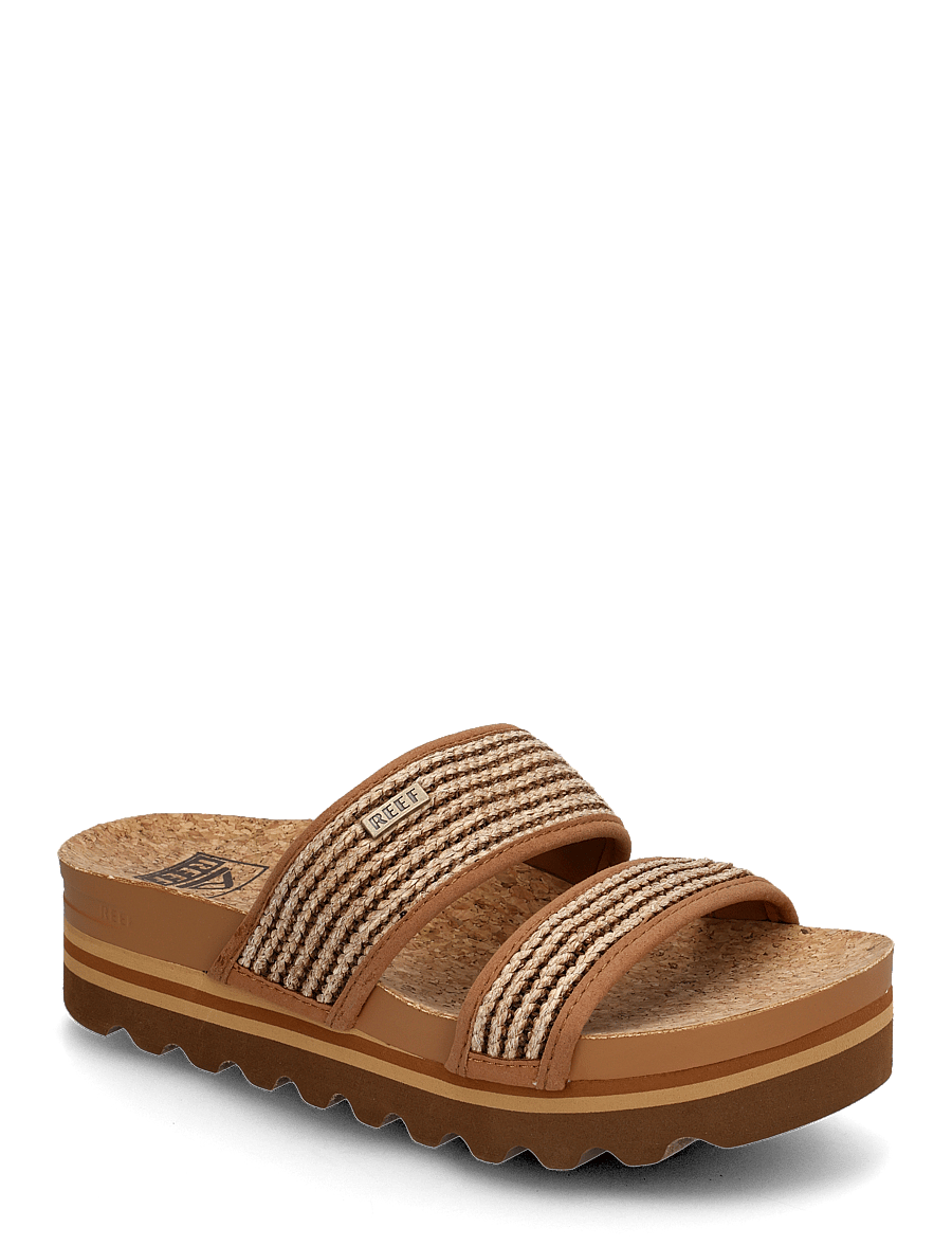 REEF - CUSHION VISTA HI - casual sandaler - chocolate raffia - 0