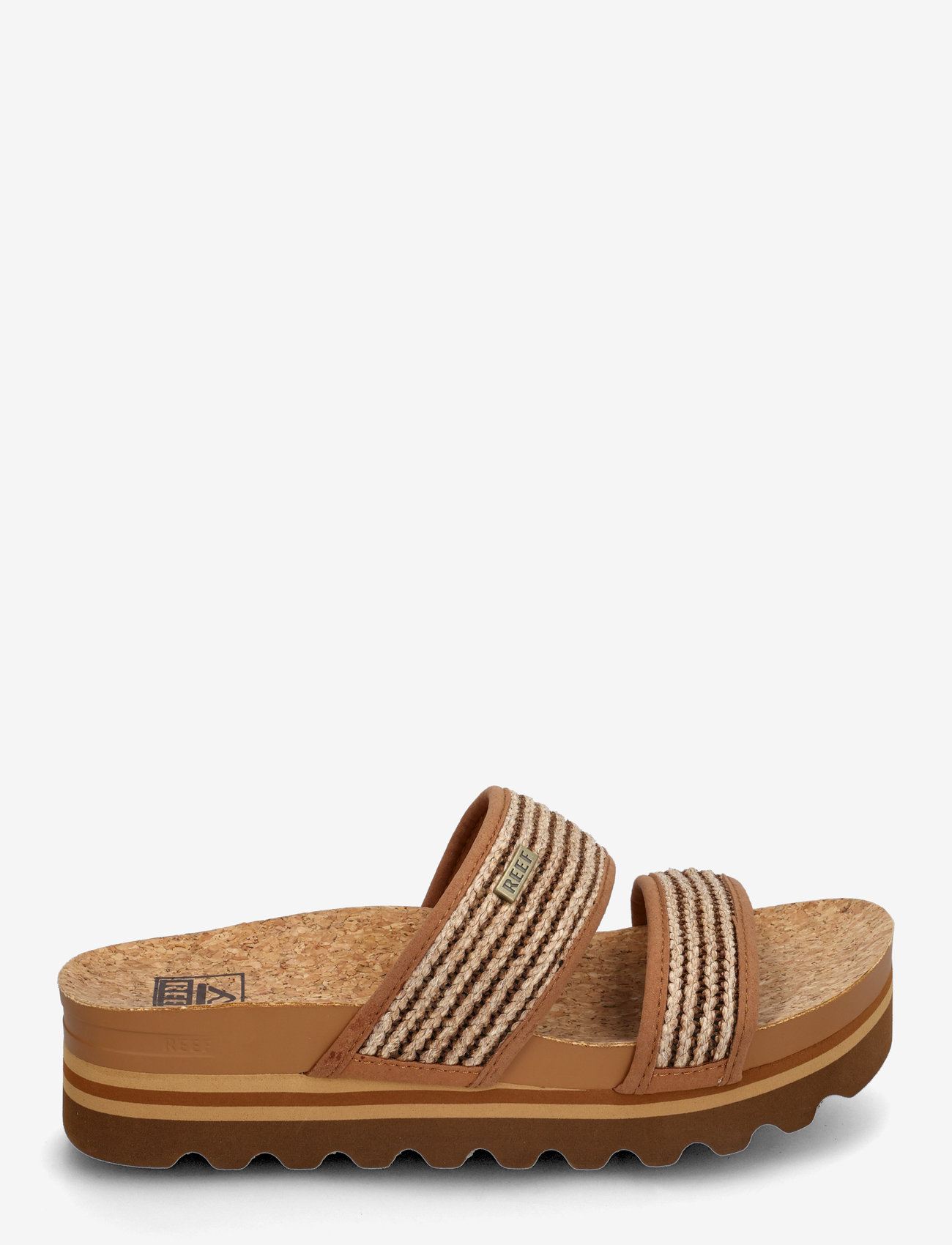 REEF - CUSHION VISTA HI - sandaler & tofflor - chocolate raffia - 1