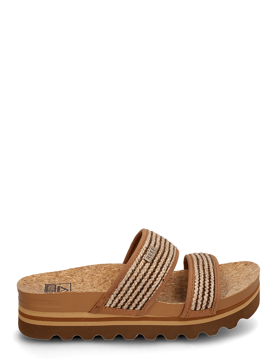 REEF - CUSHION VISTA HI - casual sandaler - chocolate raffia - 1