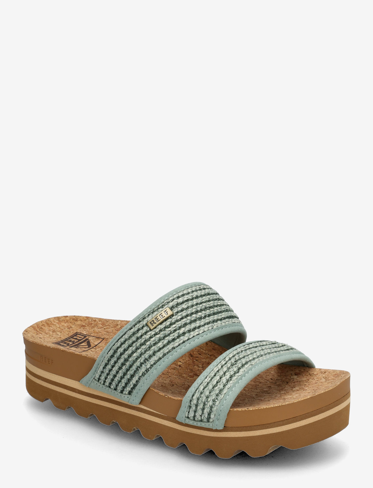 REEF - CUSHION VISTA HI - sandalen & hausschuhe - frosty raffia - 1