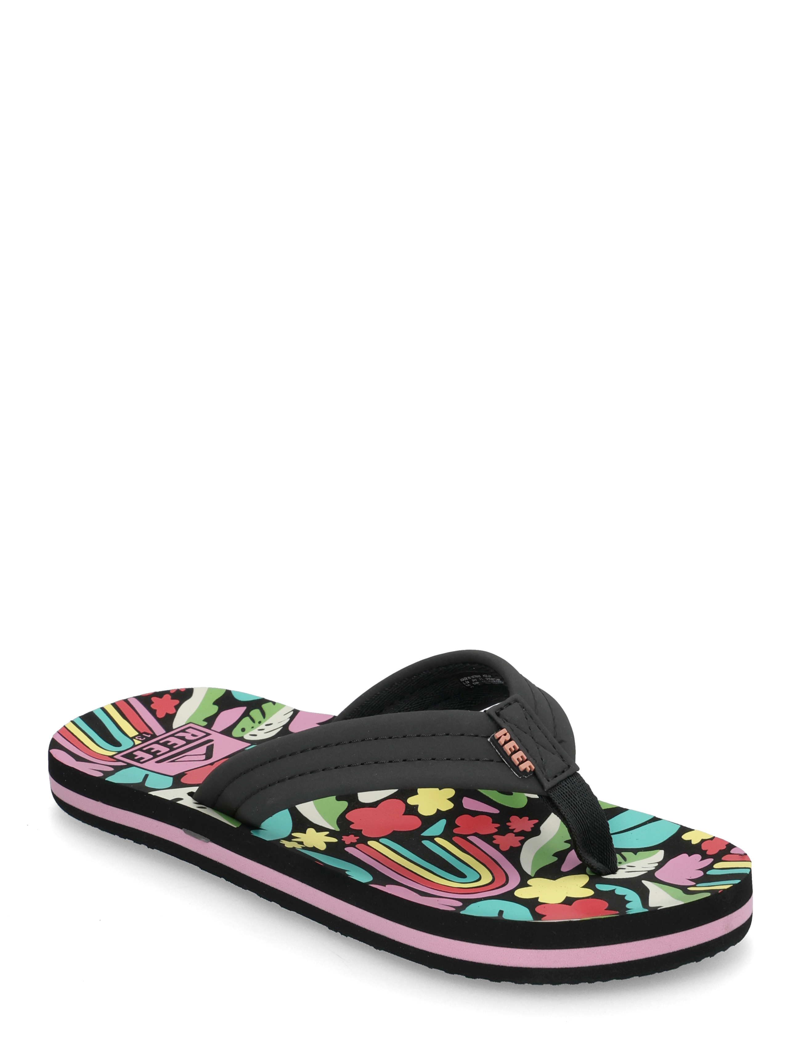 REEF KIDS AHI - Klipklapper & Badesko - TROPICAL RAINBOW / black
