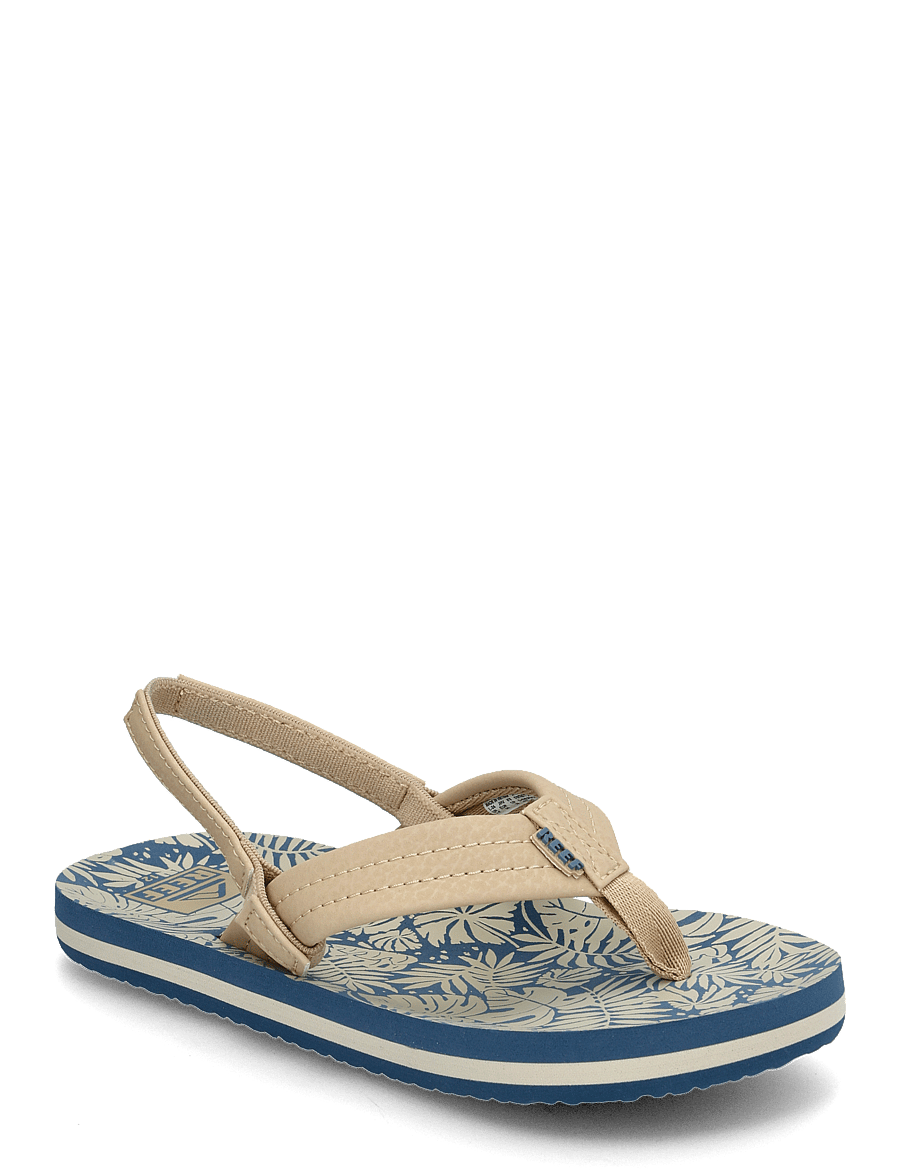 REEF - LITTLE AHI - flip-flops - blue/tan palm - 0