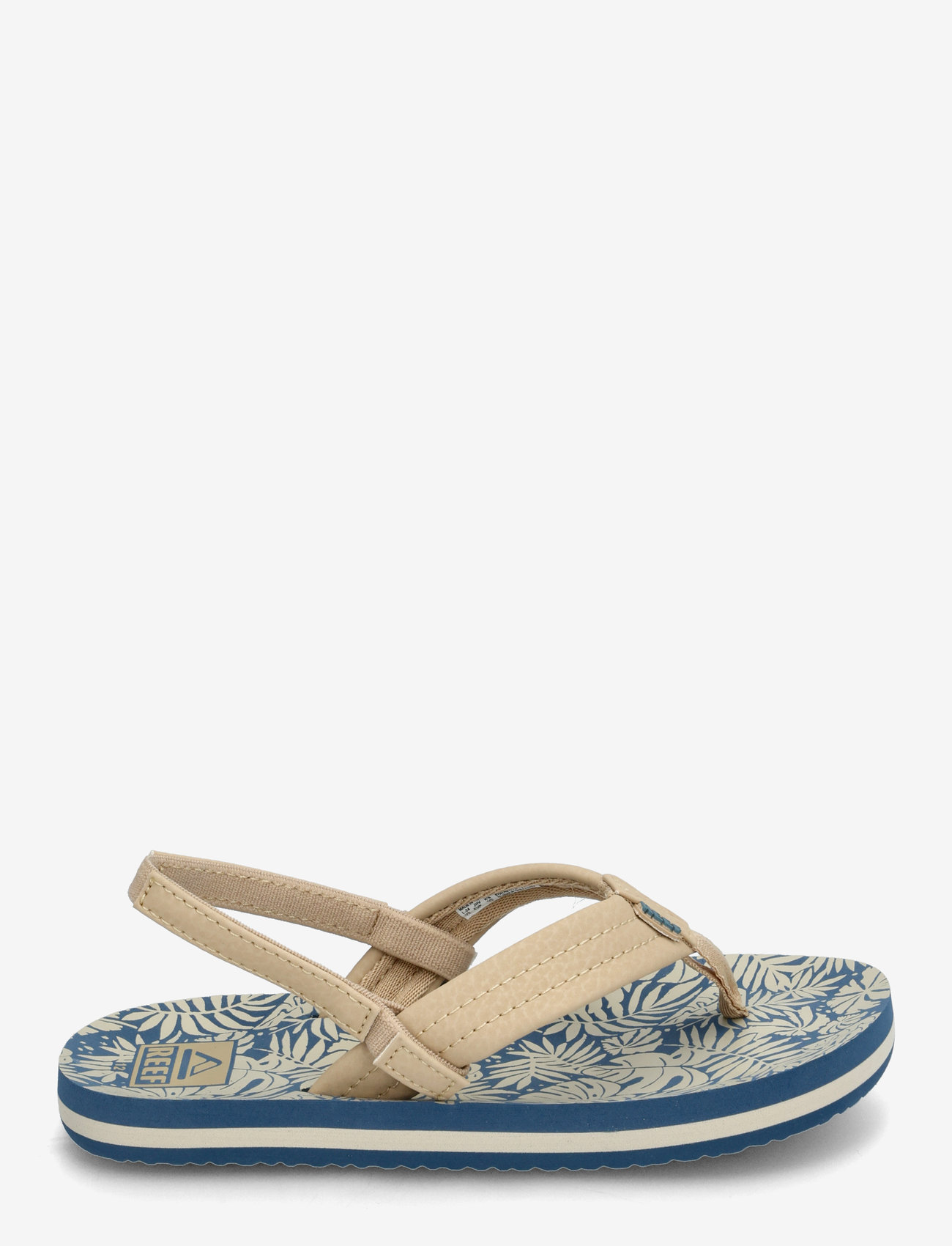 REEF - LITTLE AHI - flip-flops - blue/tan palm - 1