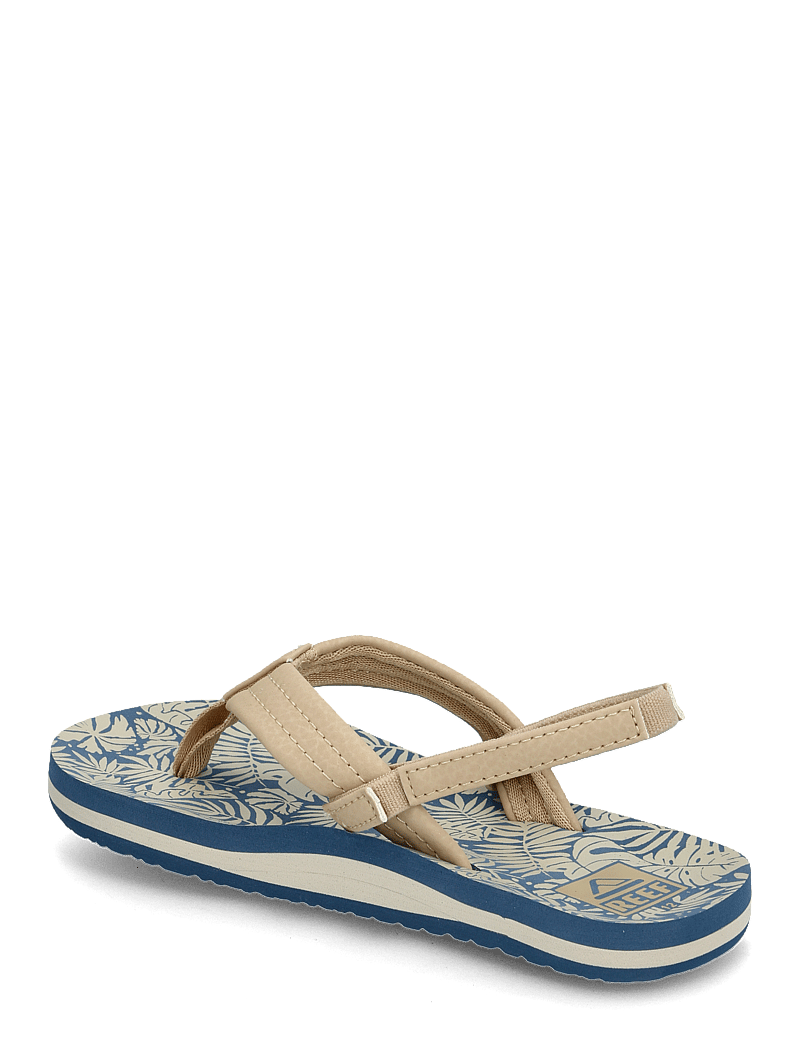 REEF - LITTLE AHI - plätud - blue/tan palm - 2
