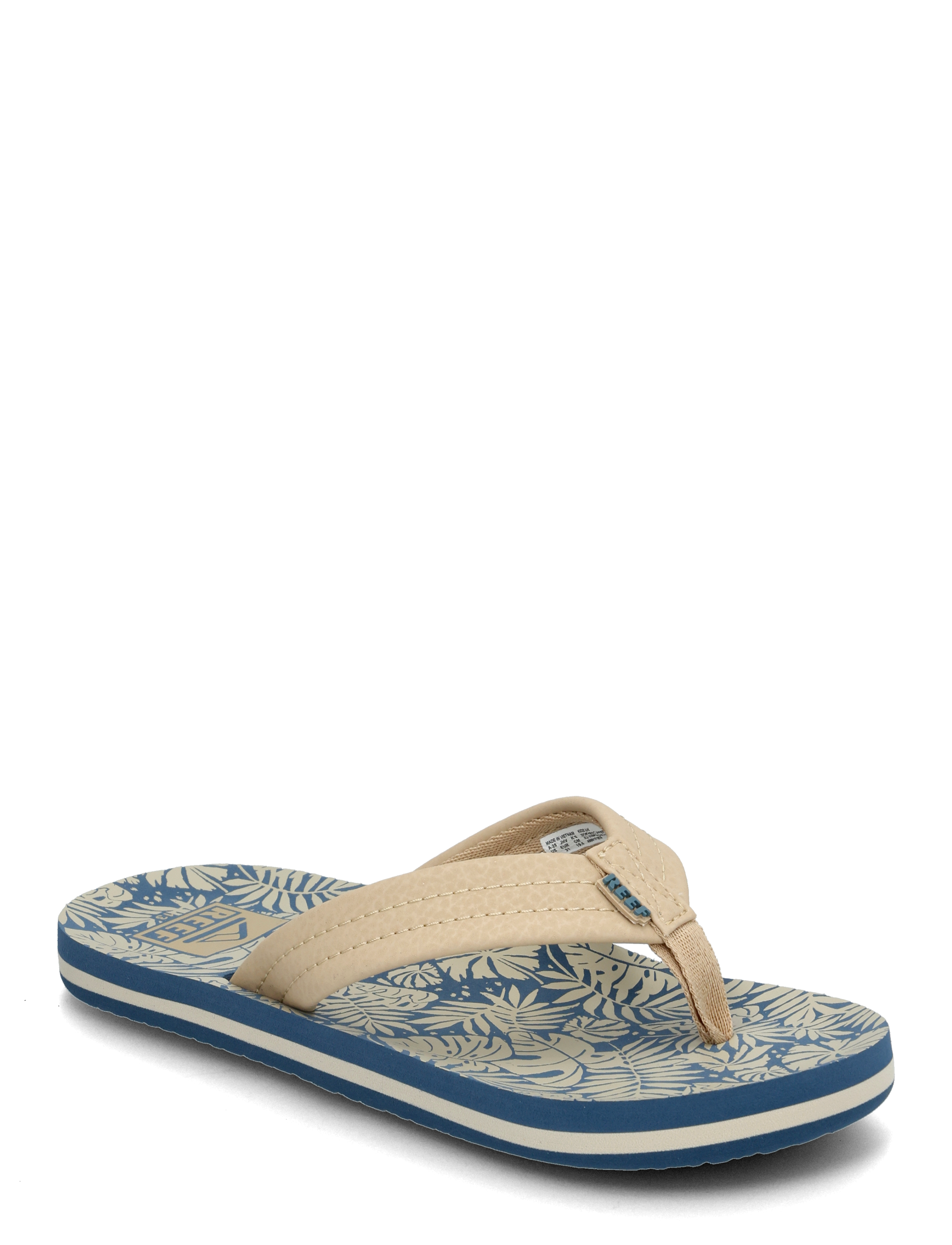 REEF KIDS AHI - Klipklapper & Badesko - BLUE/TAN PALM / blue