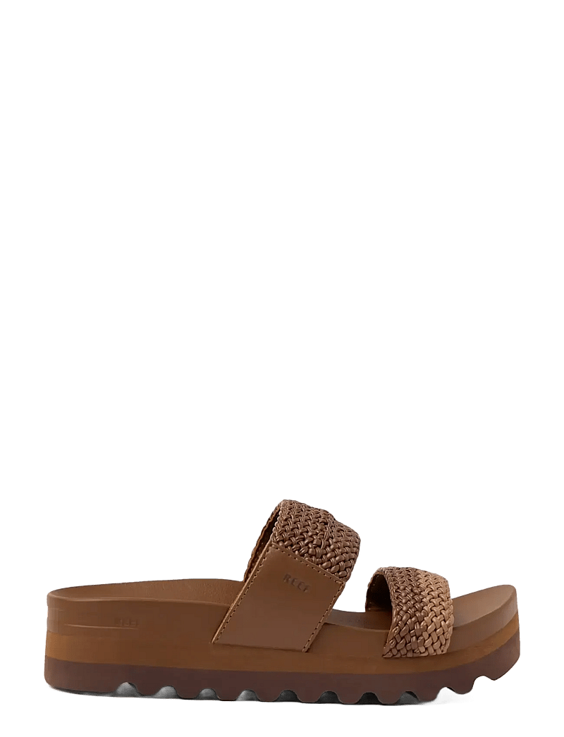 REEF - CUSHION VISTA HI - lässige sandalen - chocolate/tan braid - 1