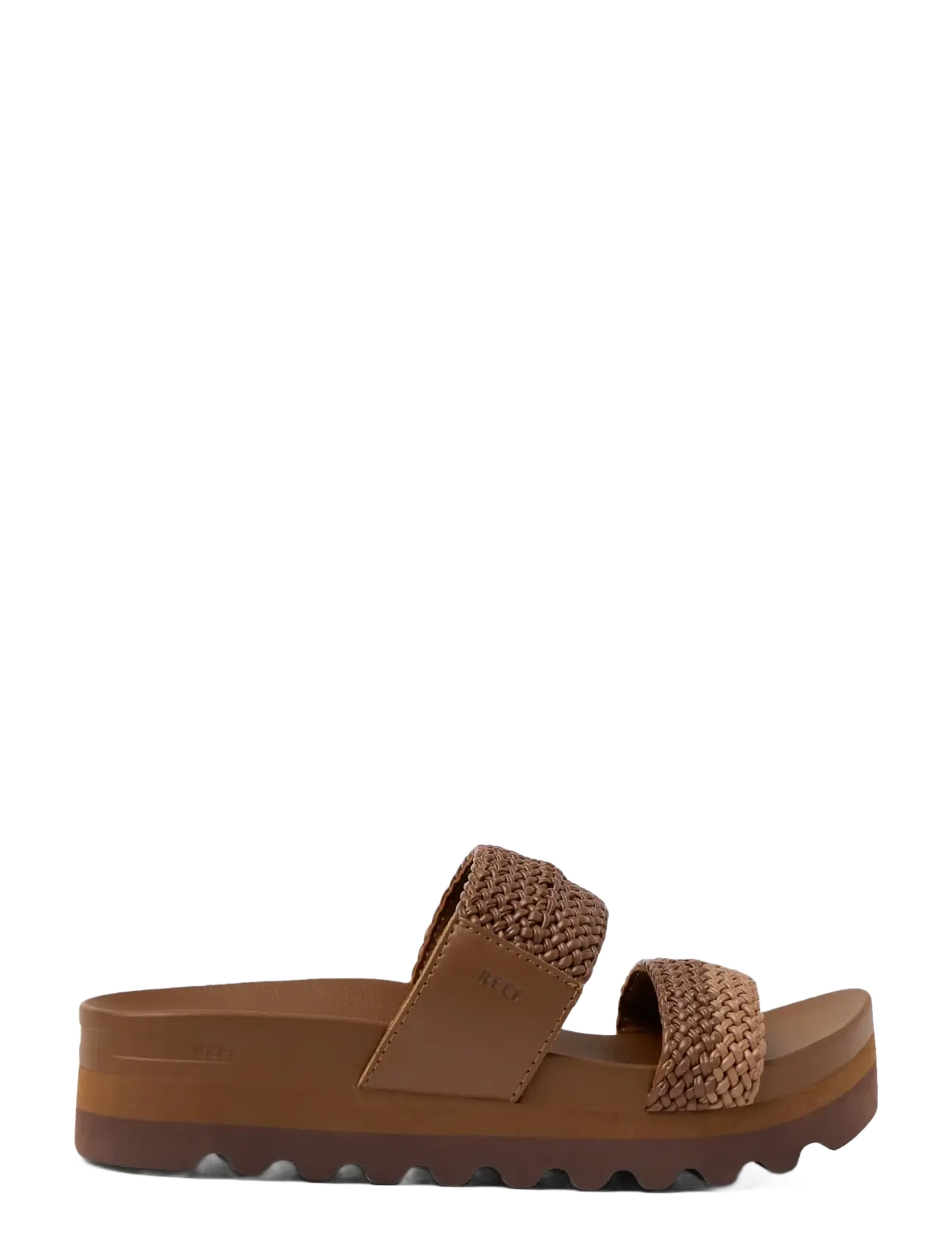 REEF - CUSHION VISTA HI - casual sandals - chocolate/tan braid - 1