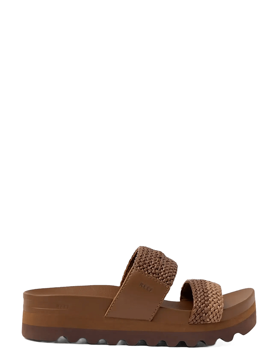 REEF - CUSHION VISTA HI - lässige sandalen - chocolate/tan braid - 1