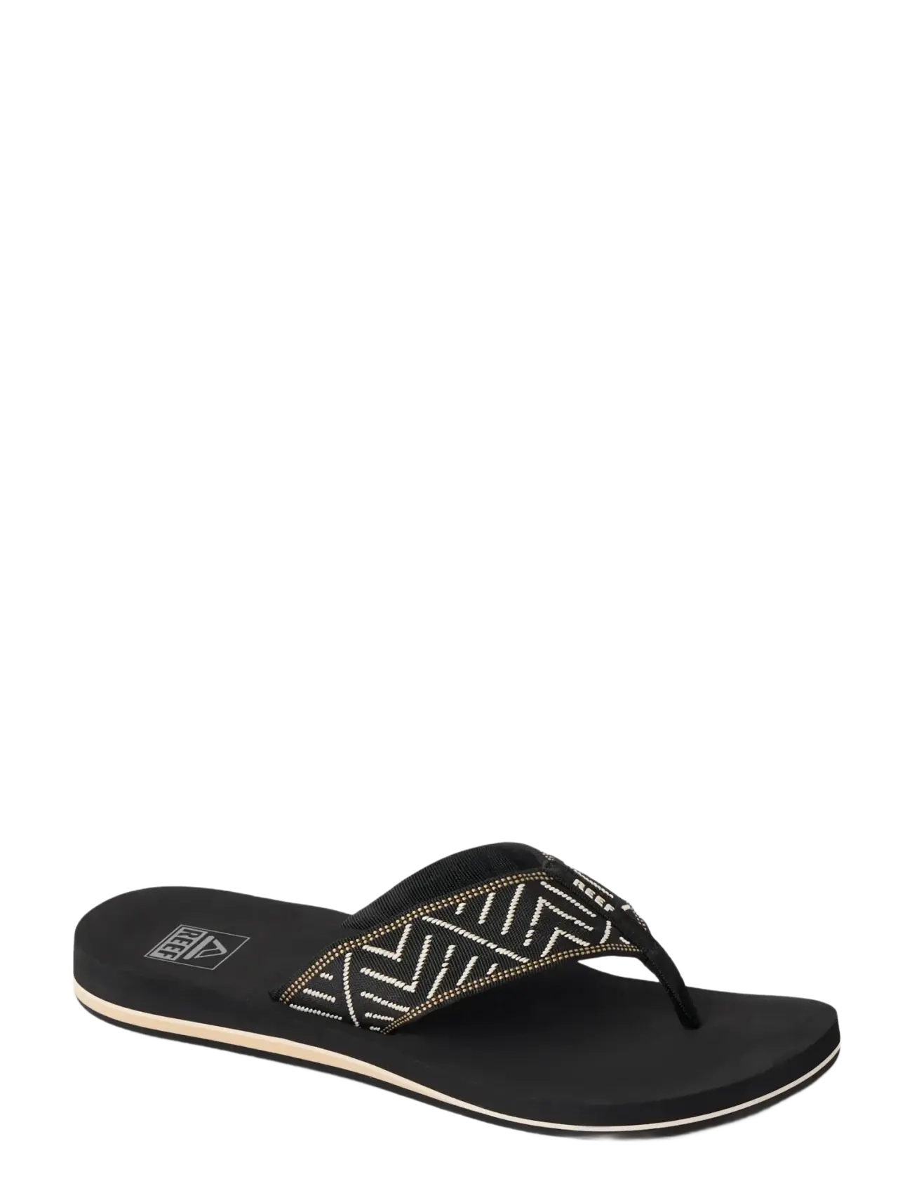 REEF REEF SPRING WOVEN - Shoes - BLACK/CREAM / black