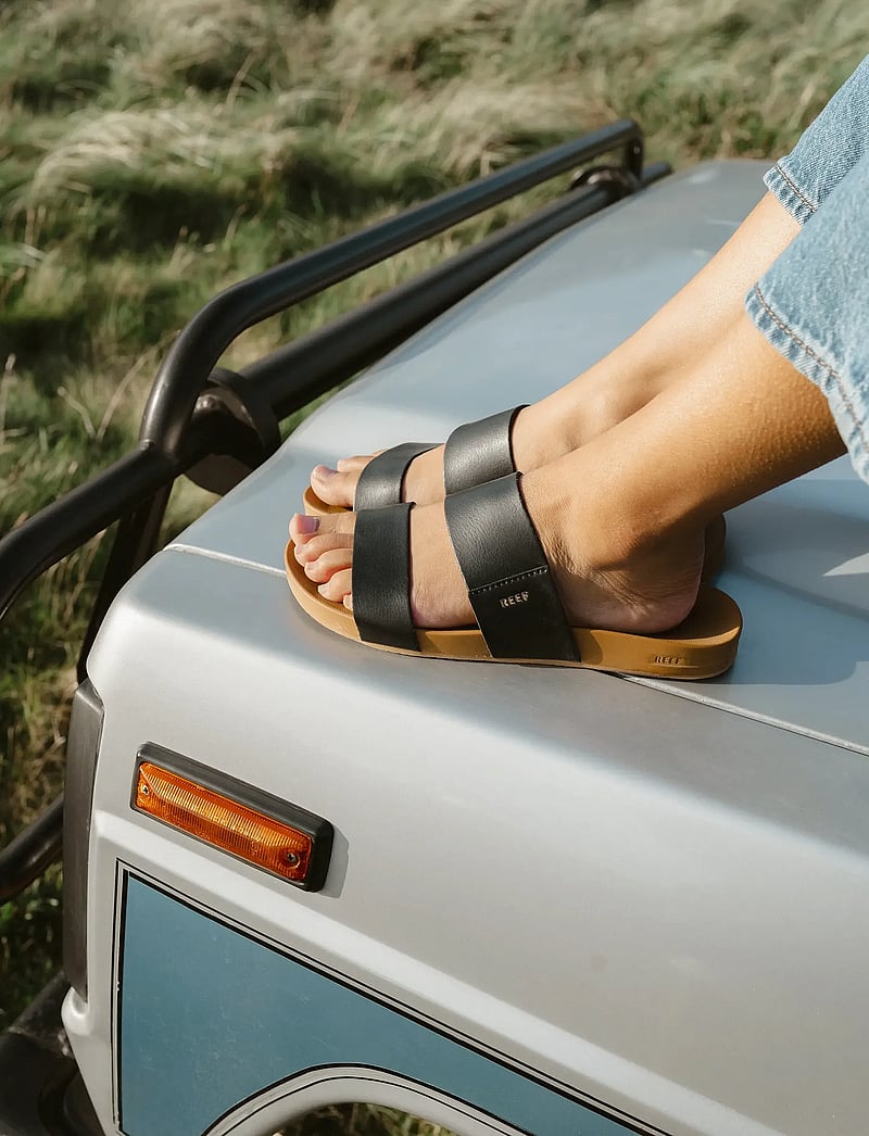 REEF - CUSHION VISTA - sandaalit ja tohvelit - black/natural - 0