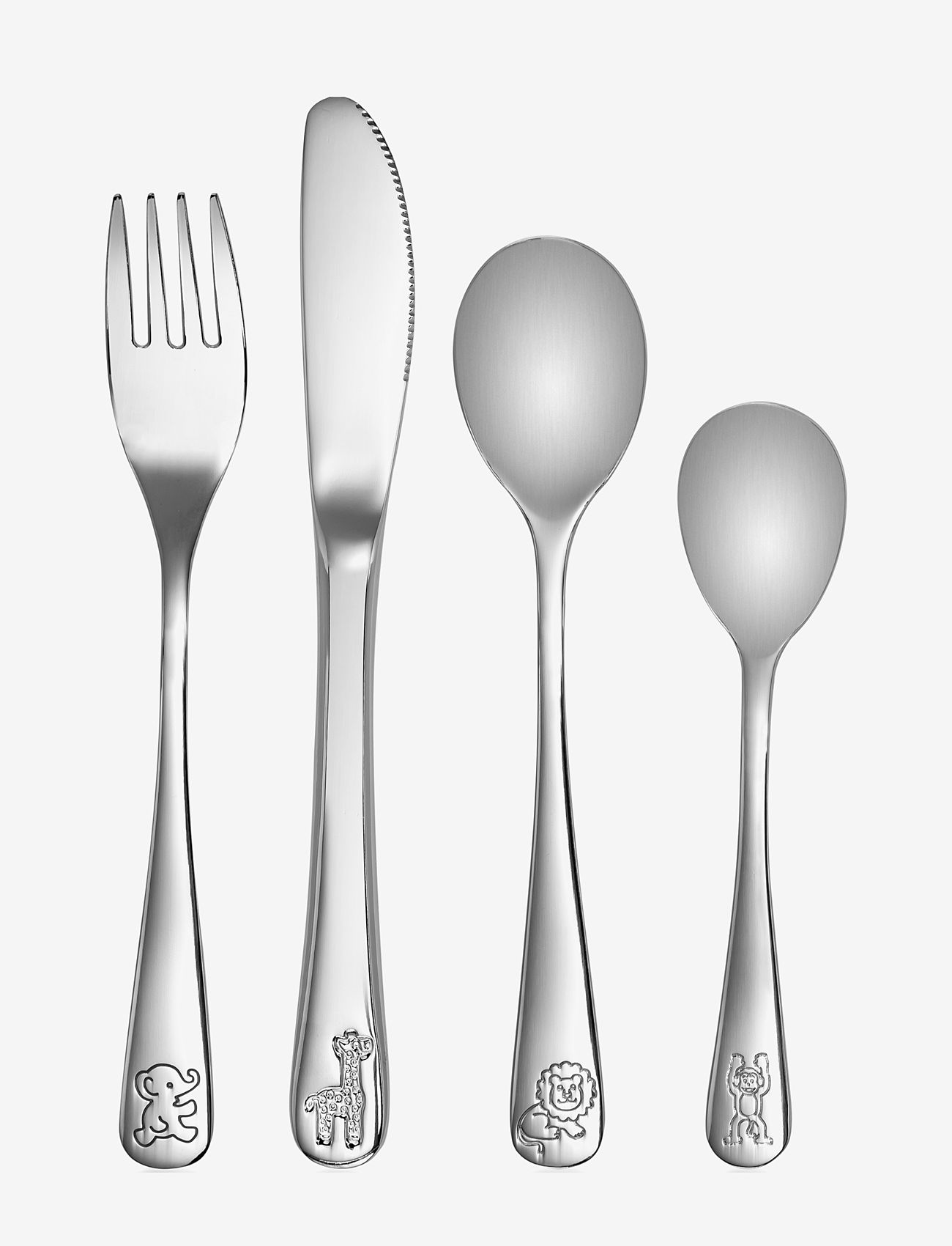 Reer - reer Growing Stainless steel cutlery set, 4 pcs - serveringsset - silver - 1