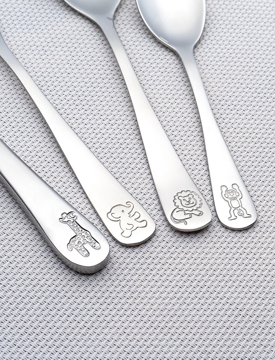 Reer - reer Growing Stainless steel cutlery set, 4 pcs - silver - 0