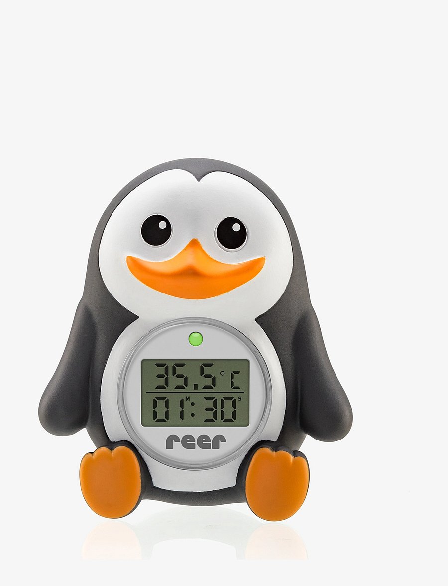 Reer - MyHappyPingu 2in1 digital bath and room thermometer - black - 1