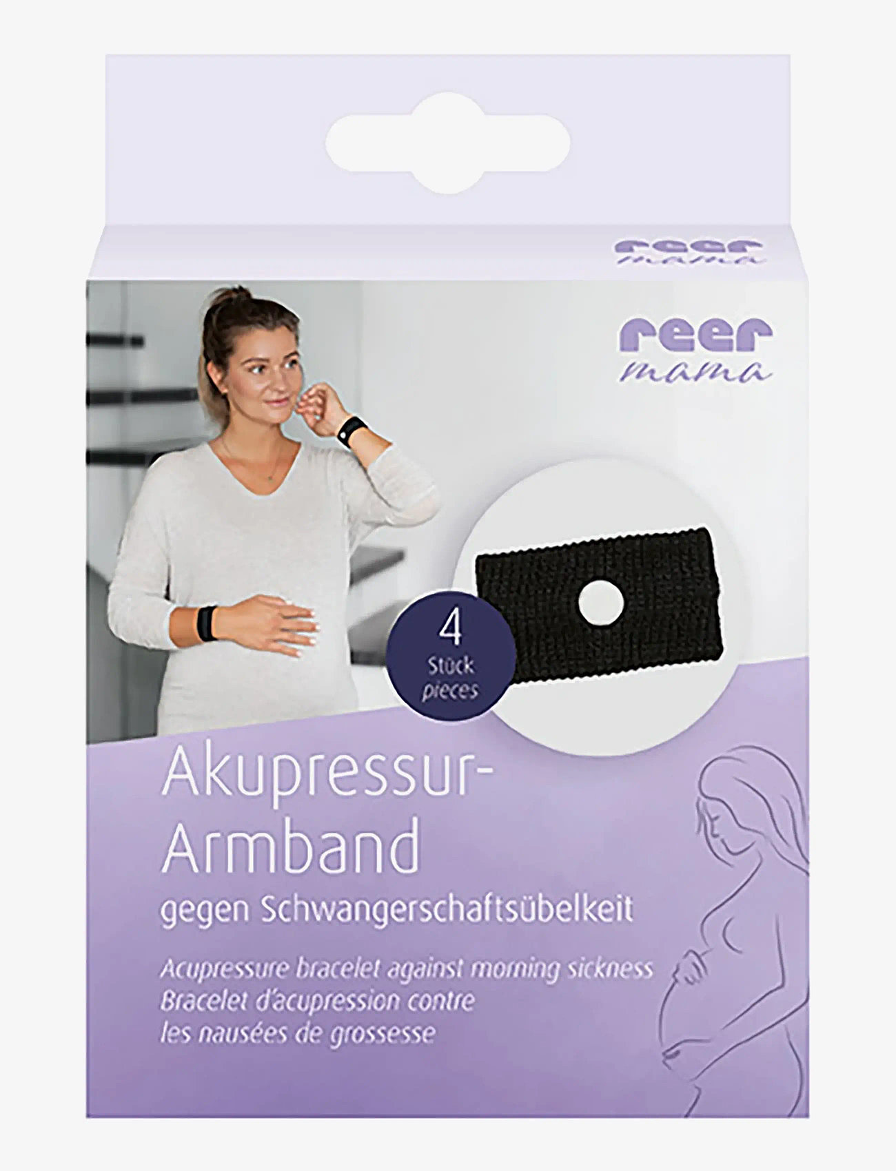 Reer - reer mama Acupressure bracelet - graviditets produkter - black - 2
